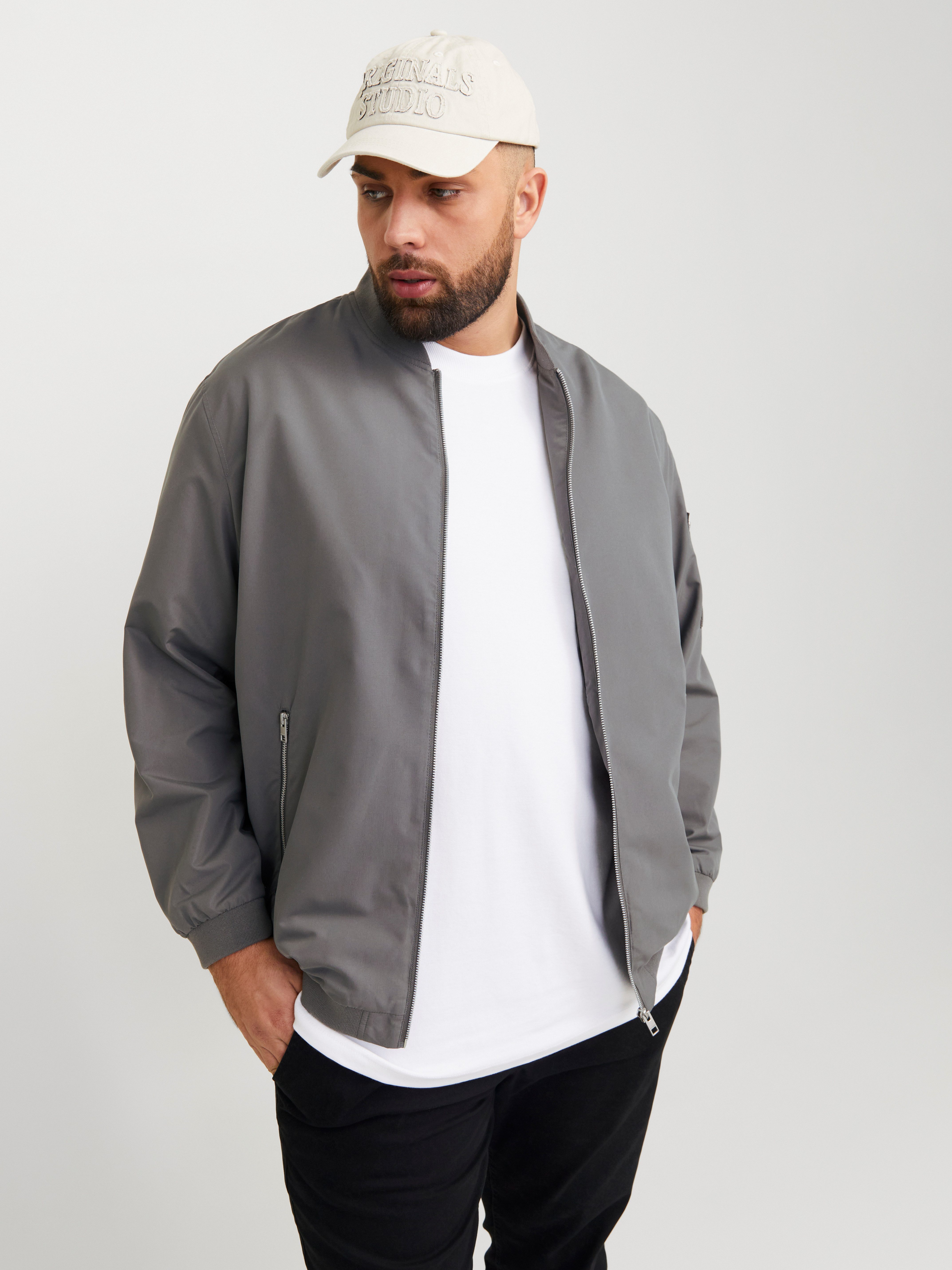Jack & Jones PlusSize Bomberjacke JJERUSH BOMBER NOOS PLS mit Reißverschlus günstig online kaufen