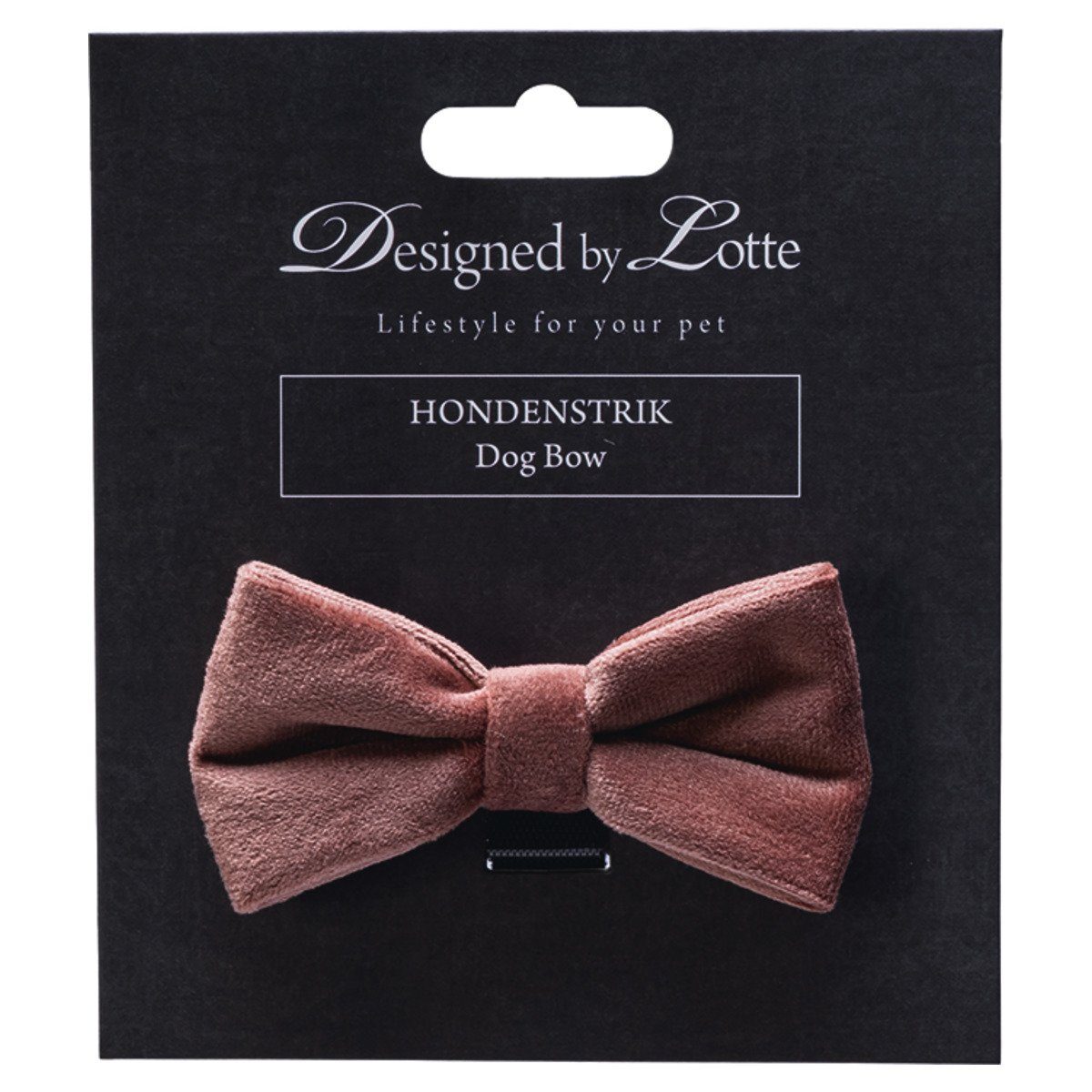 Designed By Lotte Hundefliege Fliege Zaza rosa für Katzenhalsbänder
