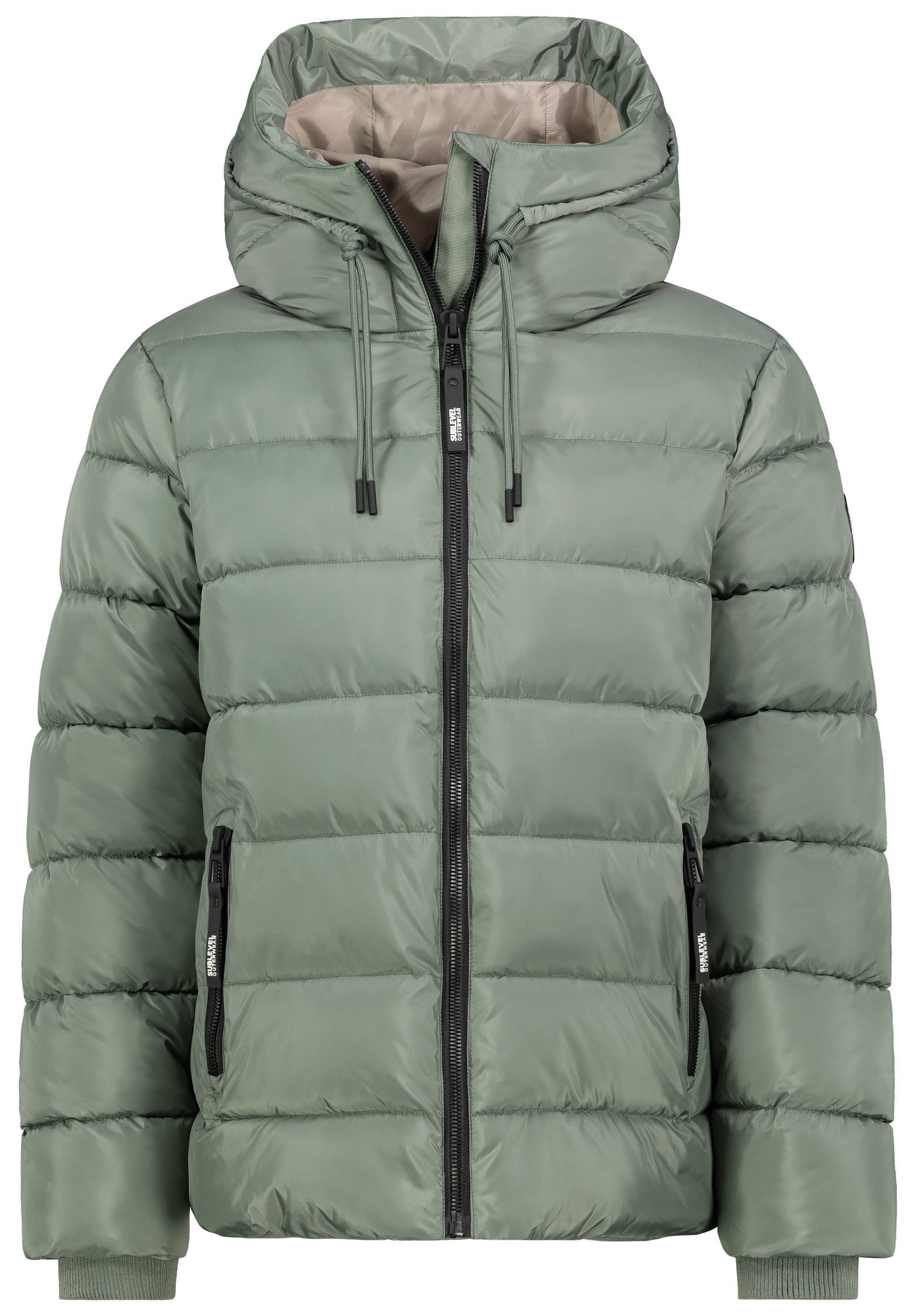 SUBLEVEL Steppjacke Winter Jacke Mantel Parka Steppjacke Lange Winter Mante günstig online kaufen