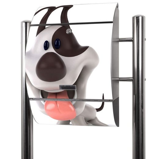 banjado Briefkasten »Edelstahl ComicHund«, 126x53x17cm online kaufen