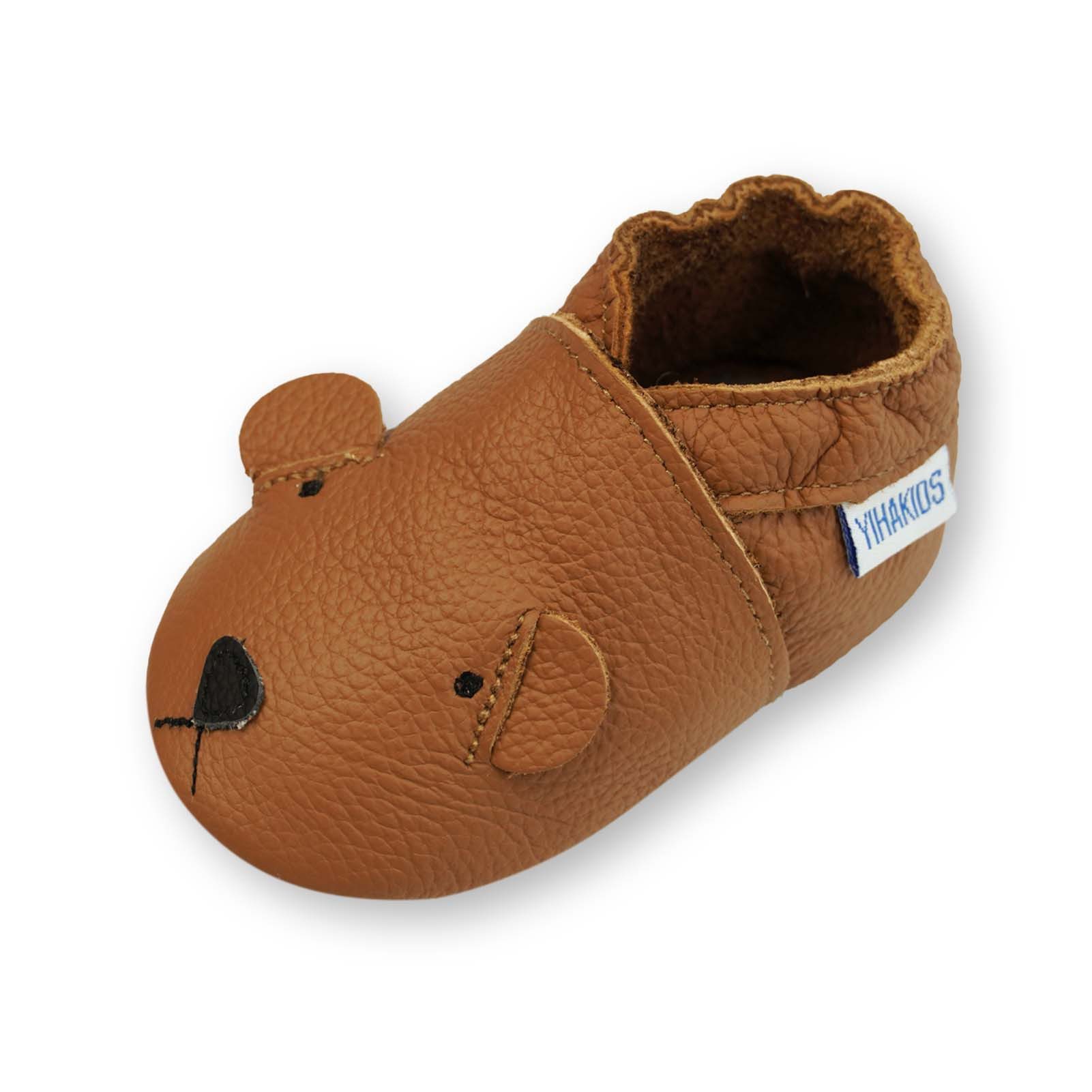 Yihakids Weiche Leder Lauflernschuhe Hausschuhe Lederpuschen Krabbelschuh