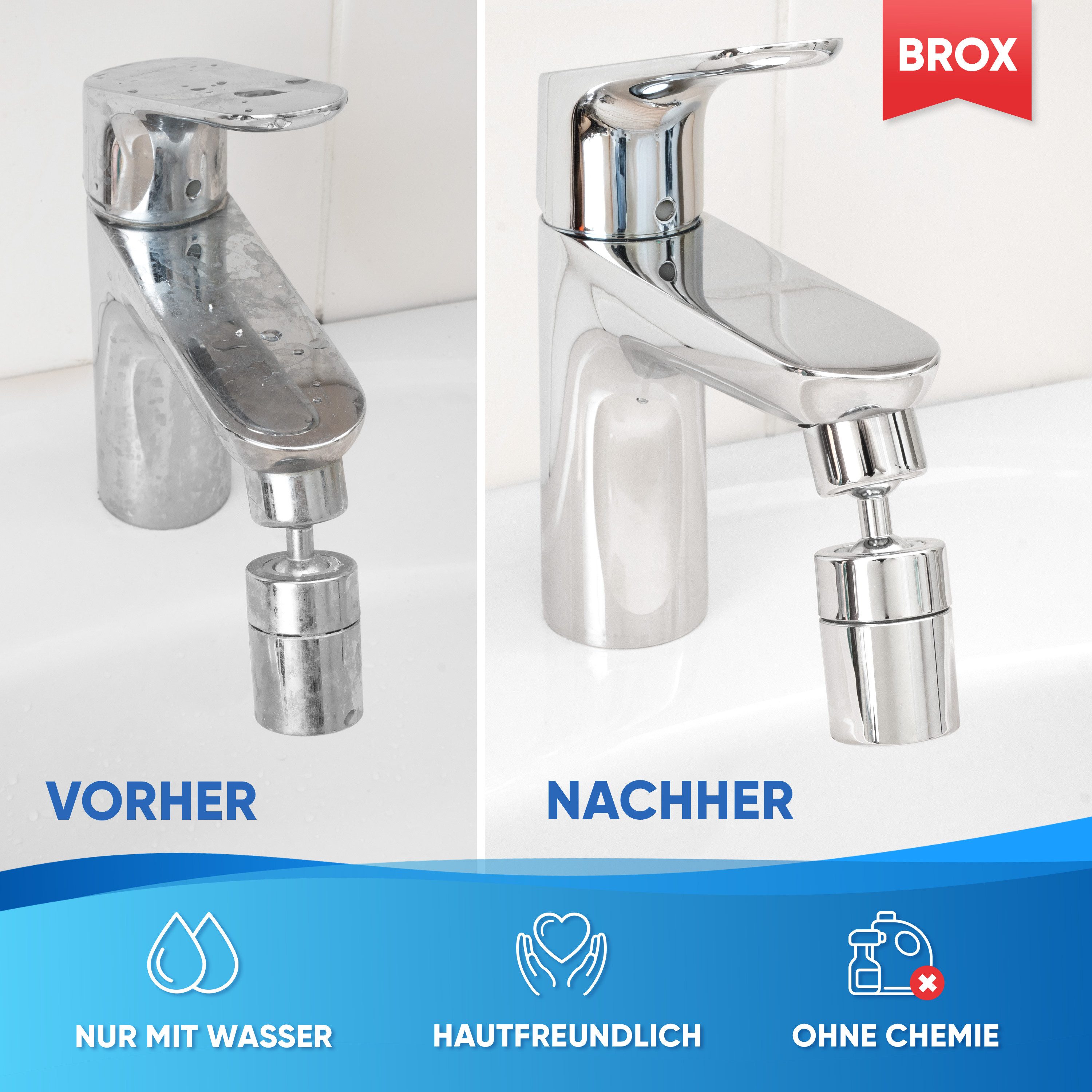 BROX Radierschwamm für weiße Wände, Schuhe und Böden Schmutzradierer (18-St. verbesserte Schaumstruktur)