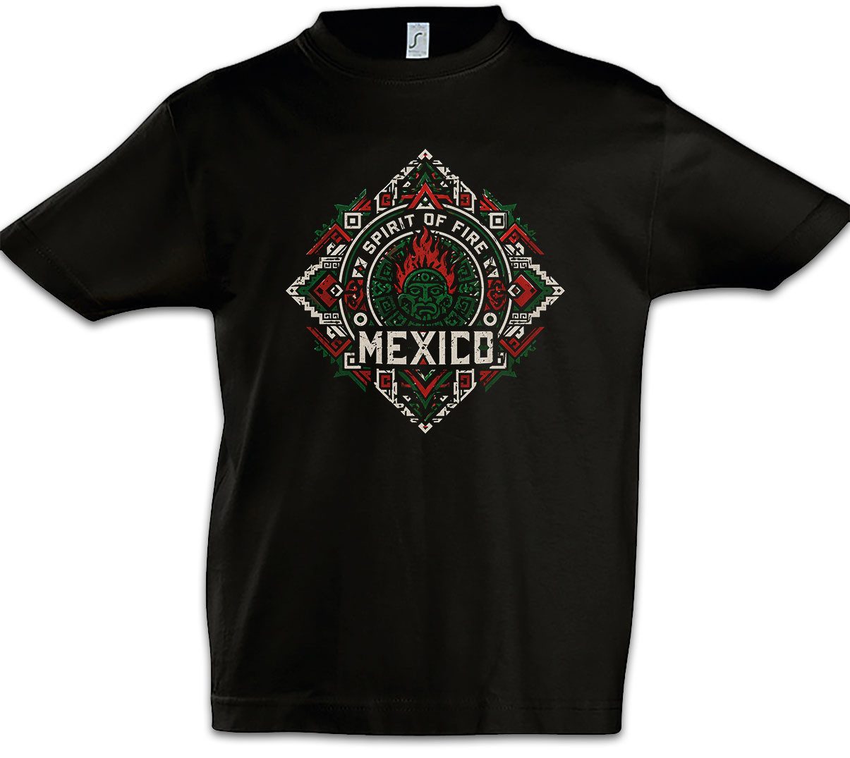 Print-Shirt Team Mexico 1 Kinder T-Shirt Mexiko Azteca Mariachi Sombrero