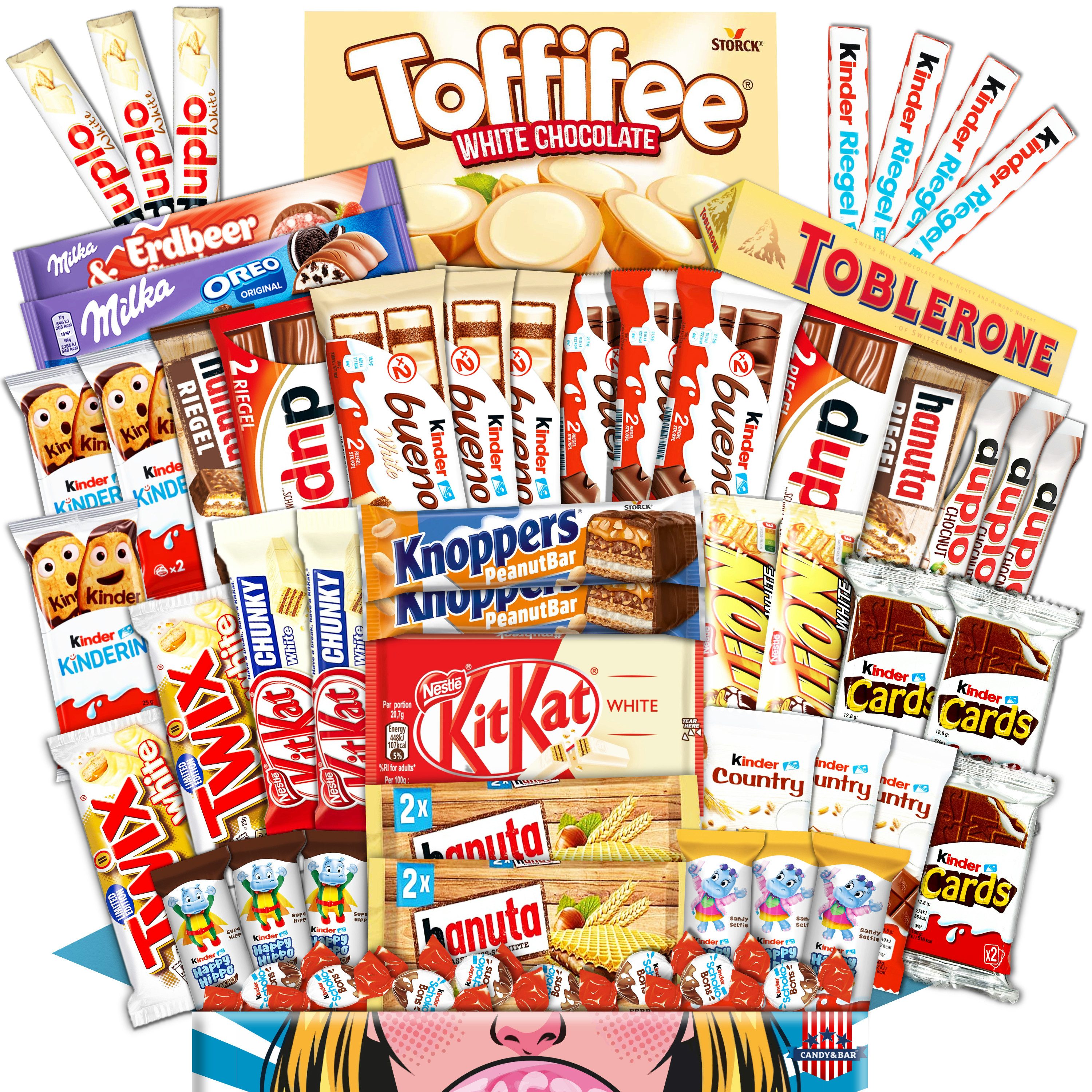 Candy & Bar Süßigkeit Mega XXL Schokobox, 50+ Riegel, Candy & Bar®, 1 x