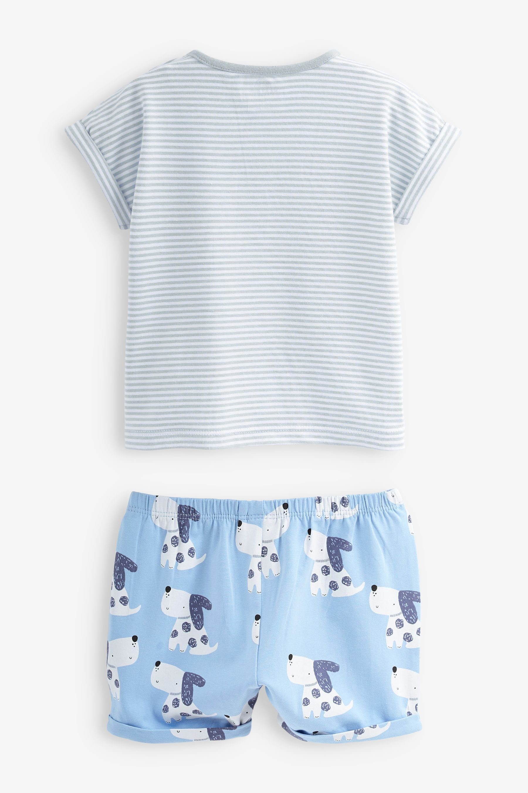 Next T-Shirt & Shorts T-Shirts Shorts, Blue Set Dog und (2-tlg) Baby 2-teiliges