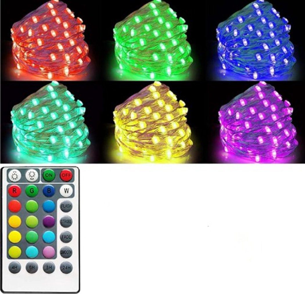 TUABUR LED Dekolicht Bunte synchronisierte Weihnachtsdekoration Lichterketten