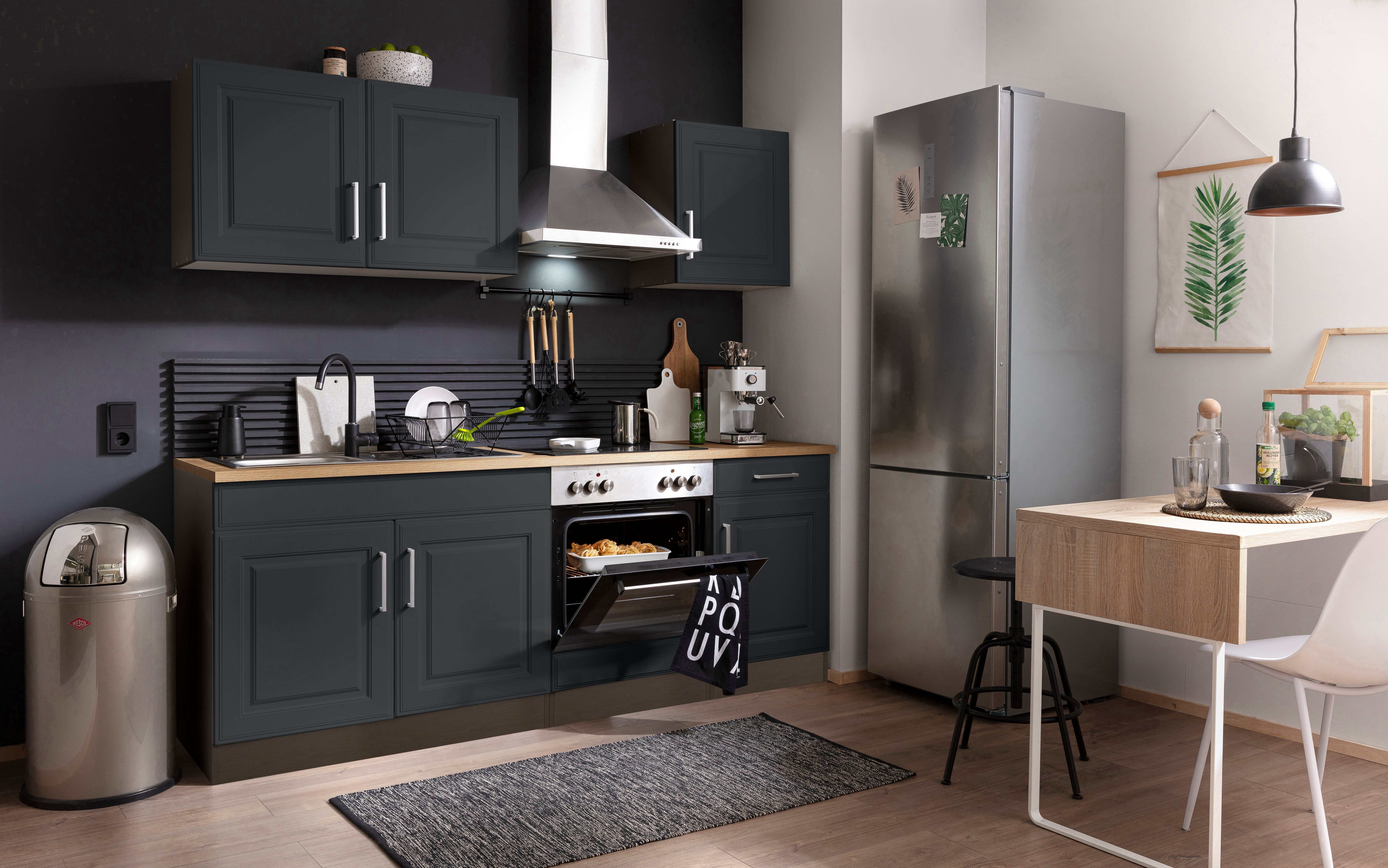 KOCHSTATION Küchenzeile KS-Stockholm, Breite 210 cm, günstig online kaufen