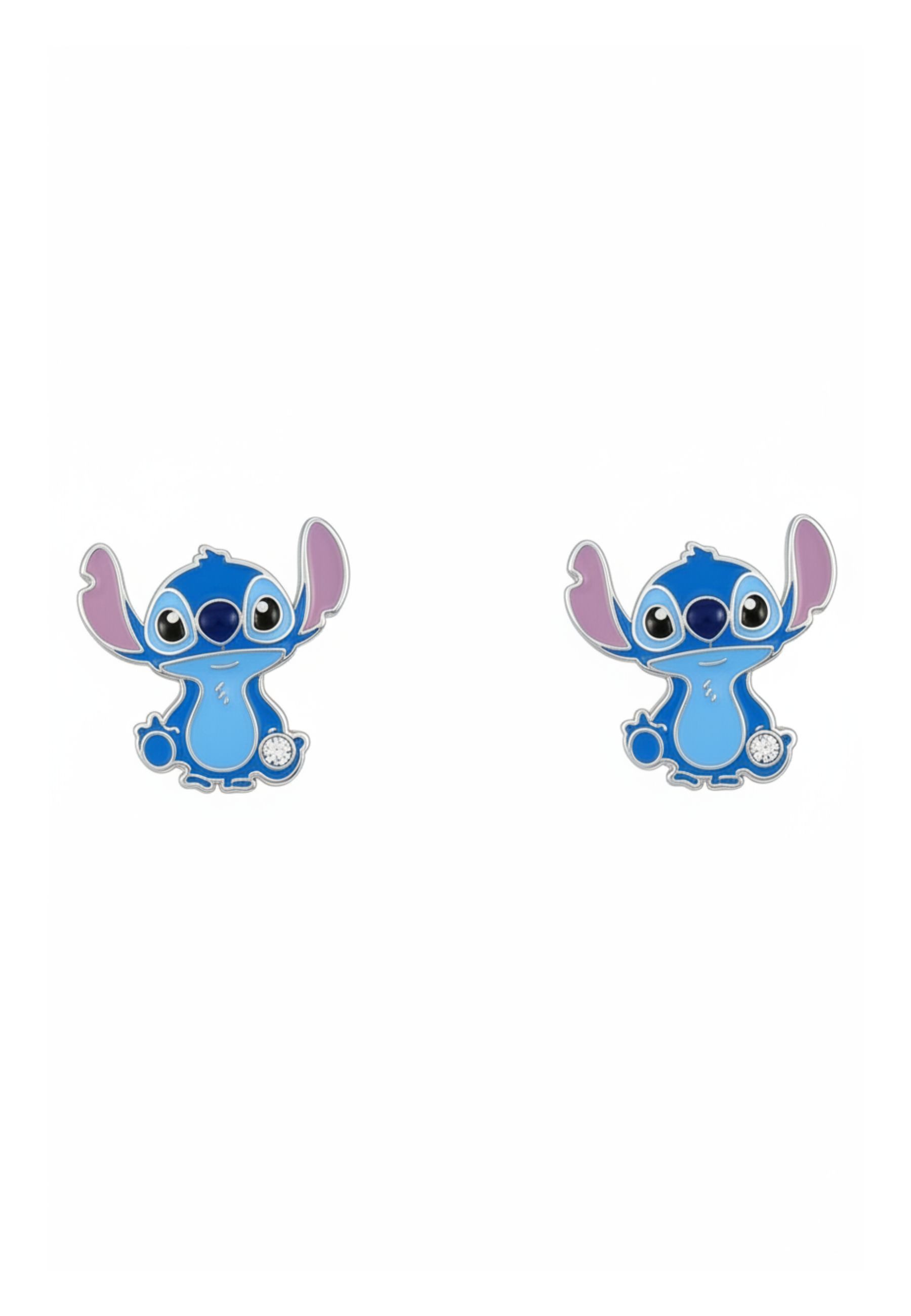 Disney Fingerring Silberbeschichtete Stitch Ohrstecker (Set)