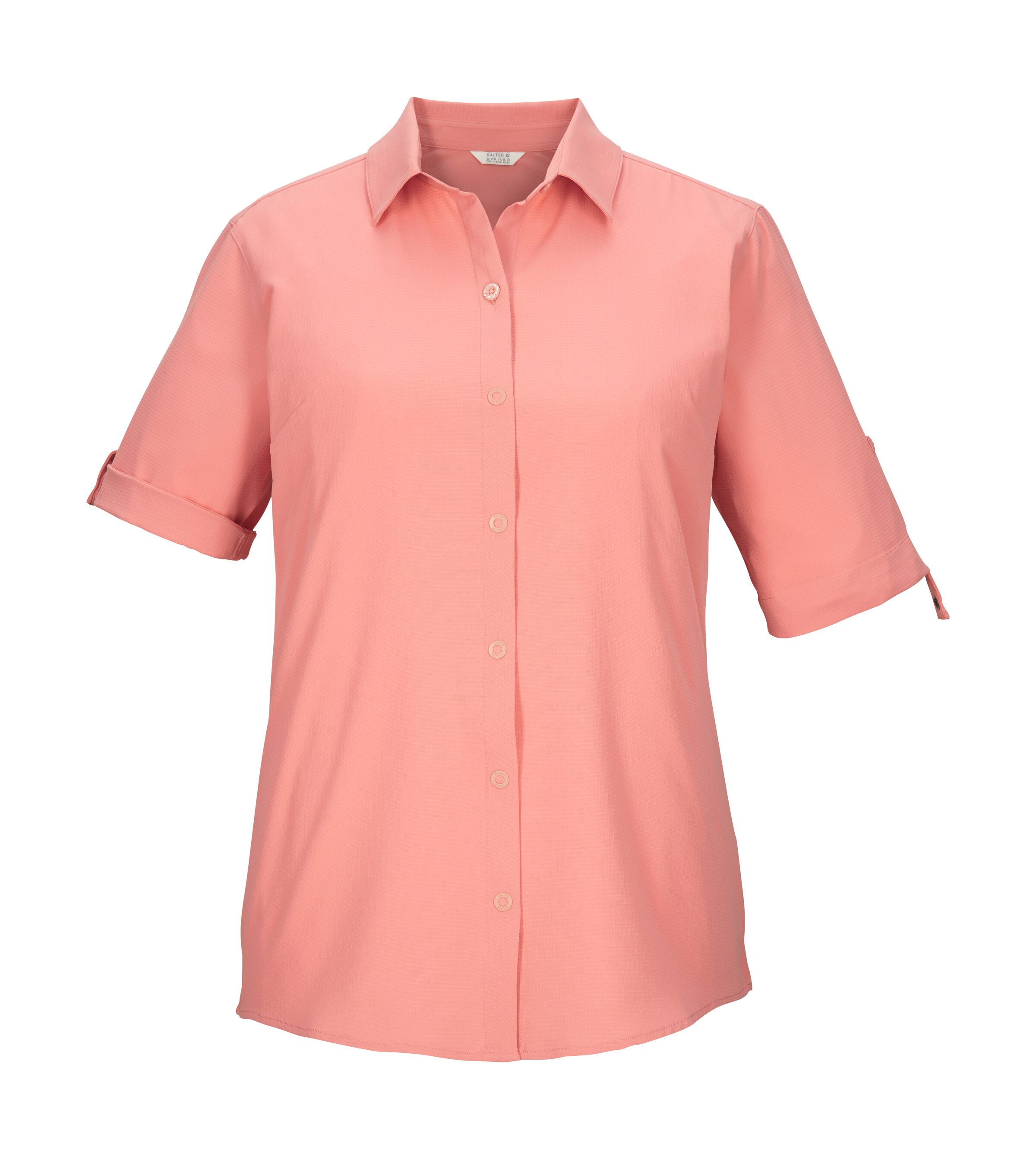 Killtec Funktionshemd KOS 85 WMN WVN SHRT Schnelltrocknende Bluse, krempelbare Ärmel, vielseitig kombinierbar