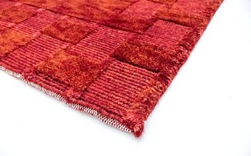 Wollteppich Nepal Teppich handgeknüpft rot, morgenland, rechteckig, Höhe: 15 mm, handgeknüpft