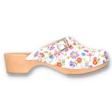 Cloque Honfleur mit Echtholzsohle Clog Outdoor & Garten