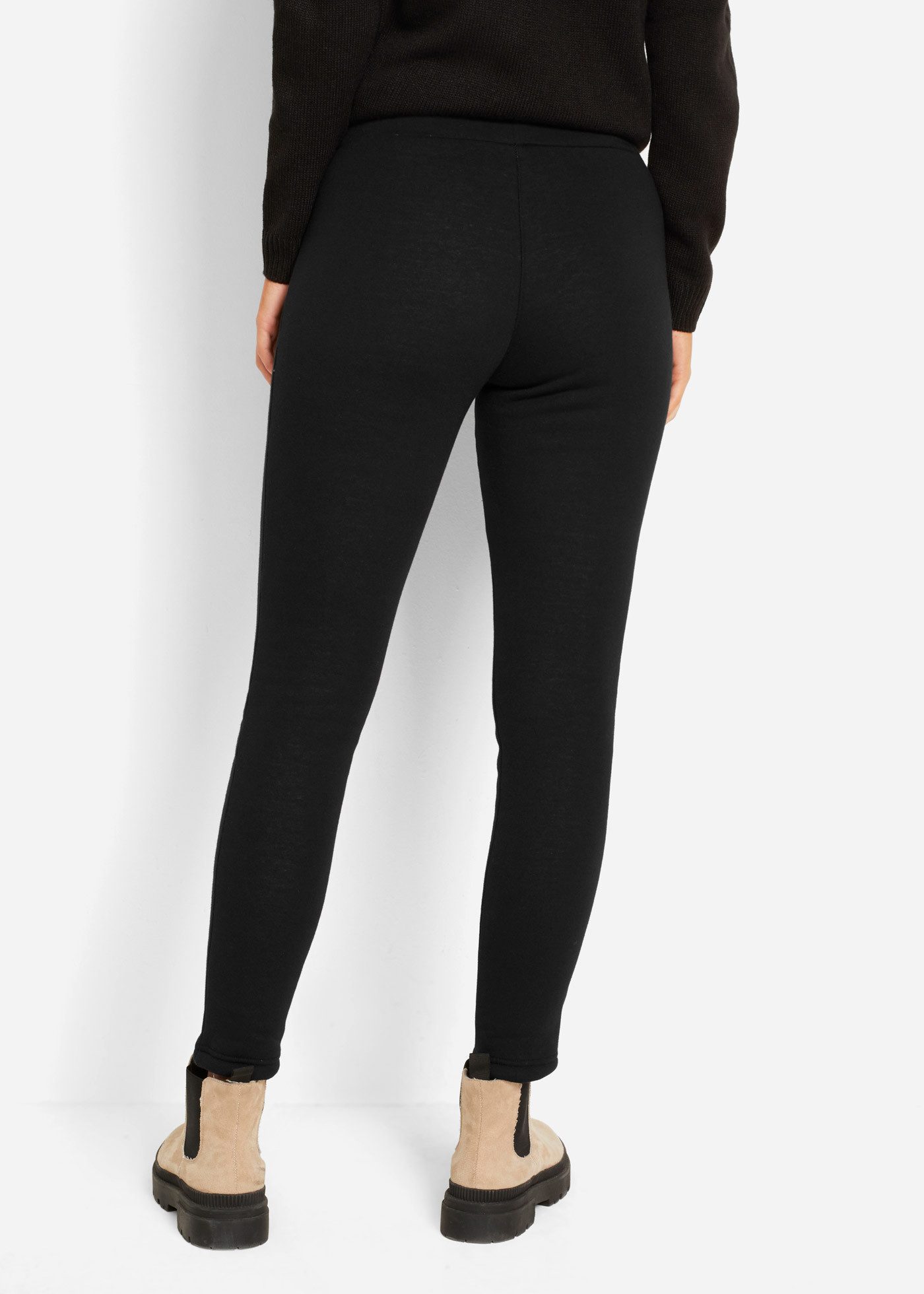 bonprix Thermoleggings mit Teddyfutter, aus Polyester und Baumwolle, Skinny Fit