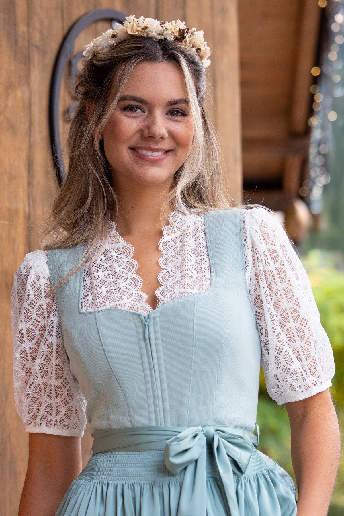 Nina Von C. Dirndlbluse Nina von C. Dirndl-Bluse Leonie, halbarm - weiss