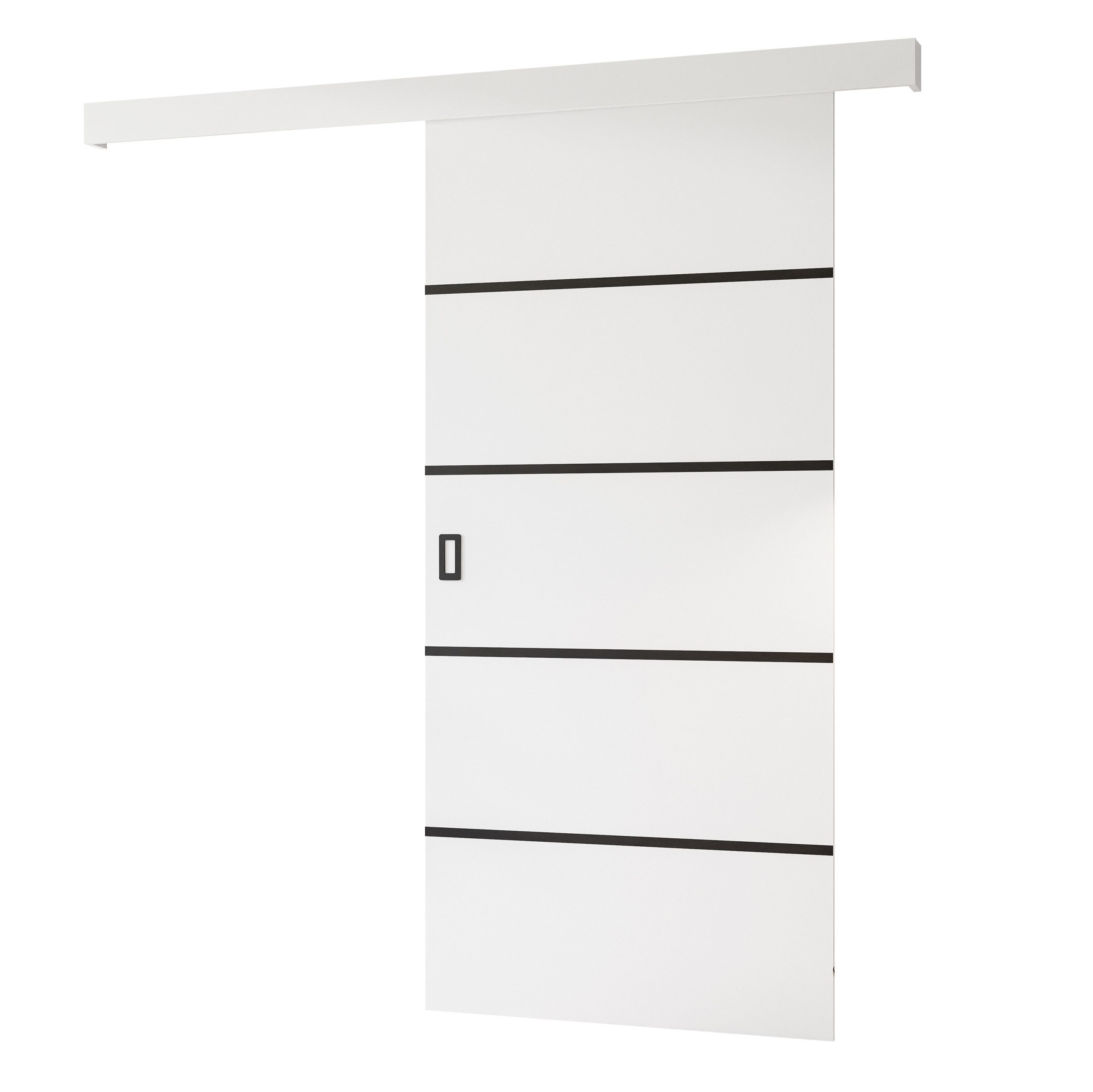 Lookway Schiebetür YORK II mit schwarzer Leiste, Breite: 96 cm