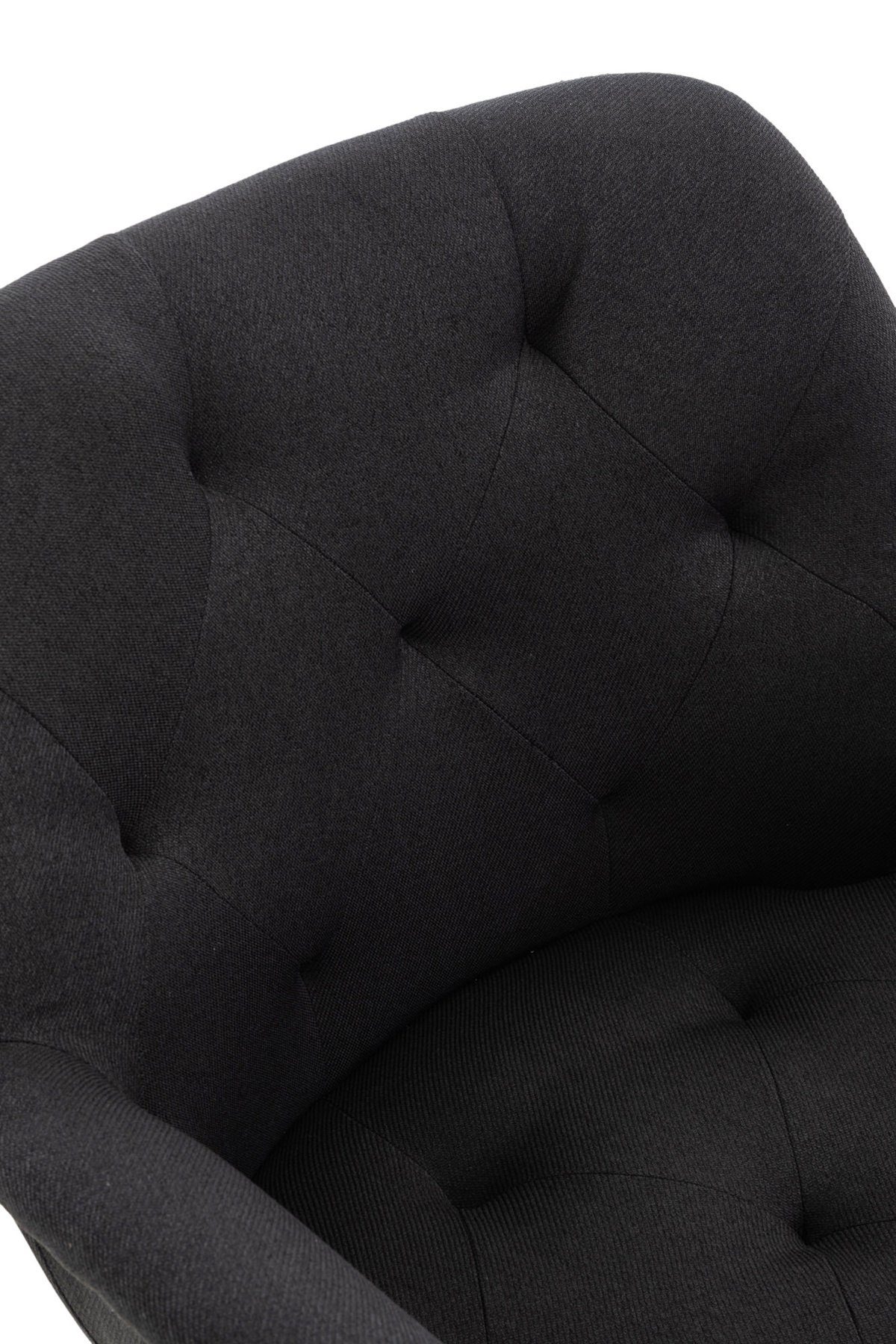 - Lamfol - Sitzfläche: Esszimmerstuhl Sitzfläche gepolsterter Konferenzstuhl hochwertig - schwarz Wohnzimmerstuhl), Metall Esstischstuhl (Küchenstuhl - Stoff Gestell: TPFLiving mit schwarz