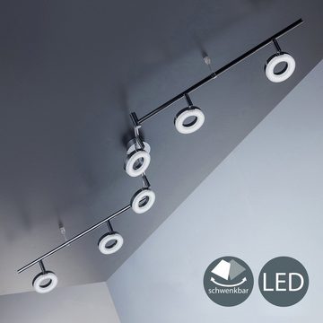 B.K.Licht LED Deckenleuchte, LED fest integriert, Warmweiß, LED Deckenlampe, Wohnzimmer, Decken-Spot, Strahler, inkl. 4,5W 450lm