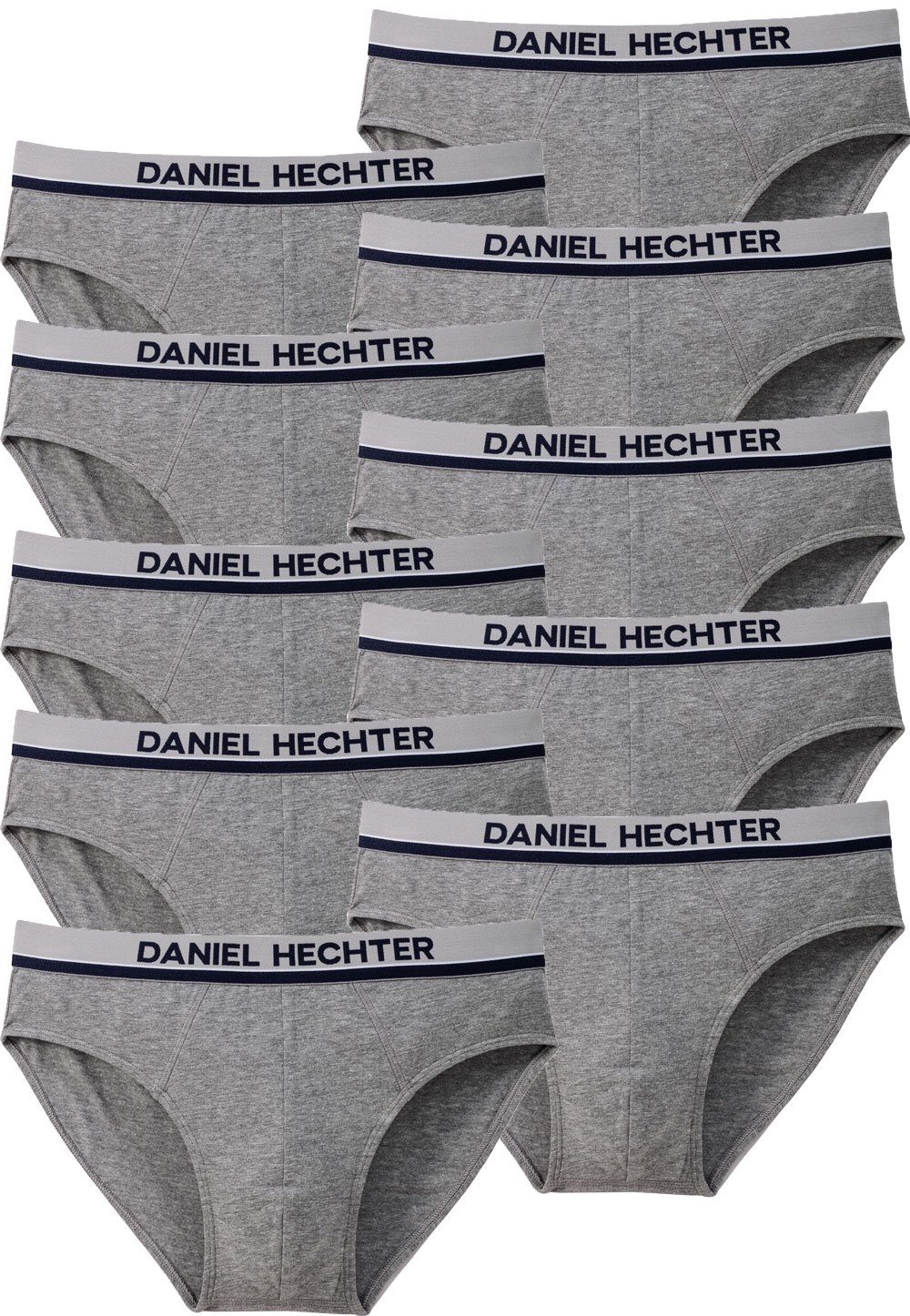 (Packung, anschmiegsame Slip Daniel Qualität Hechter hautsympathische grau 10-St) und