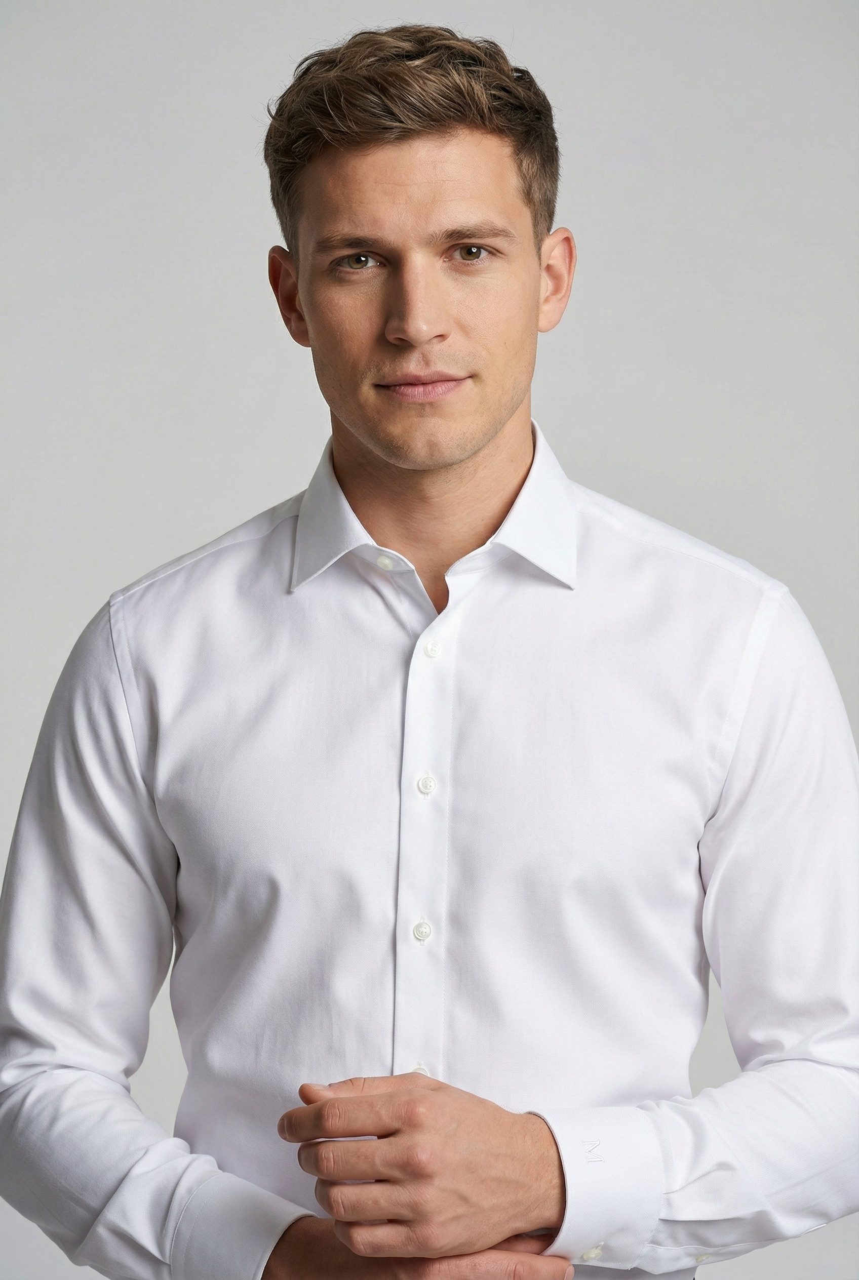 MARVELIS Langarmhemd New York Kentkragen, Businesshemd, körpernah, extra langer Arm