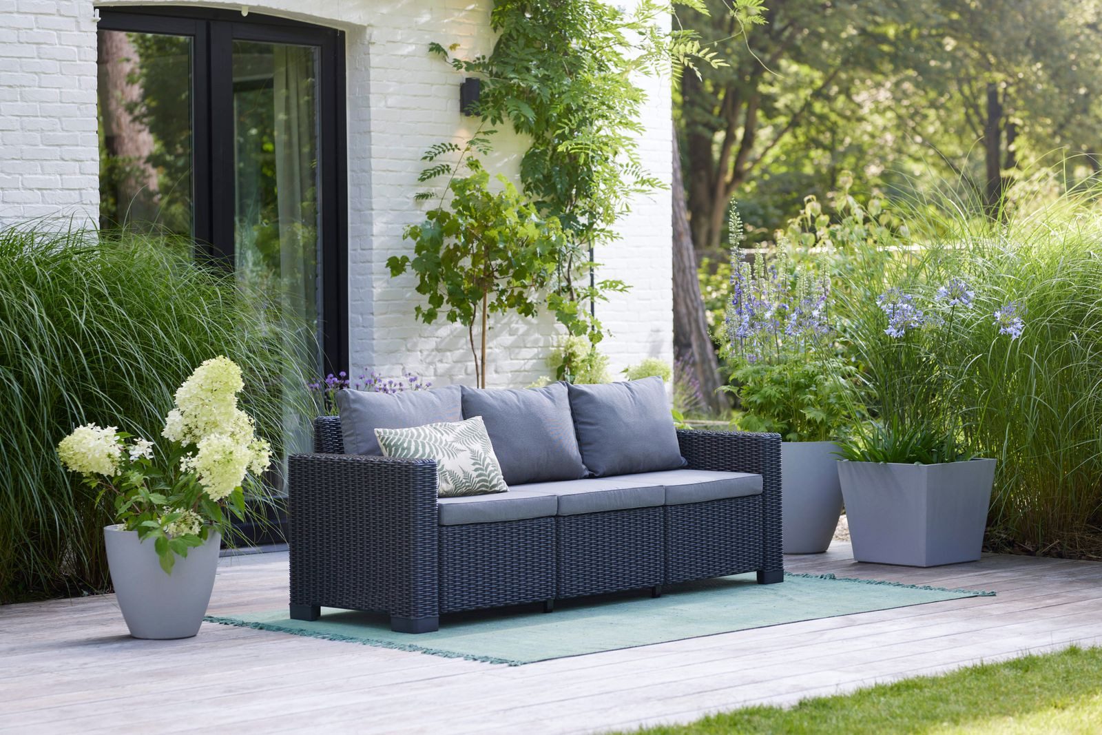 Allibert Loungesofa California Gartensofa mit Kissen günstig online kaufen