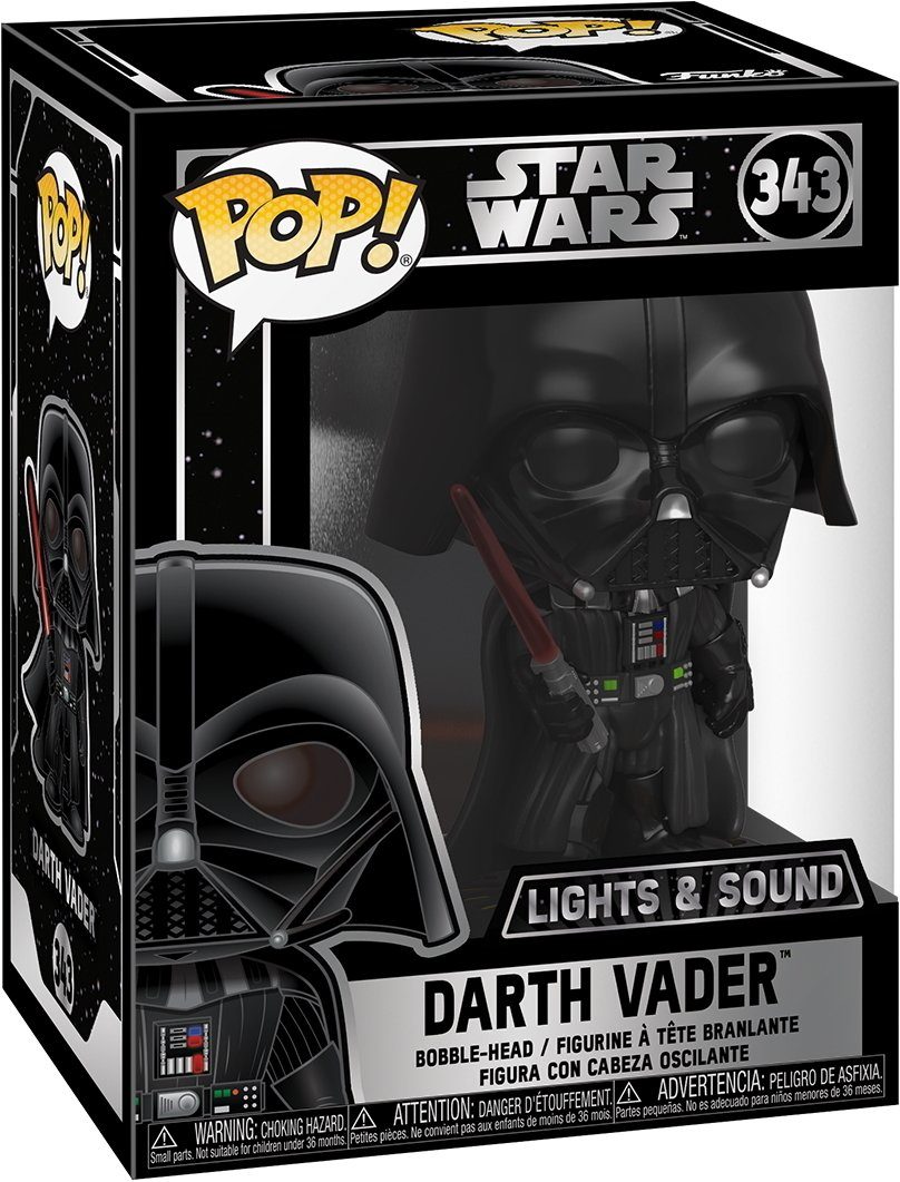 Funko Spielfigur Star Wars - Darth Vader 343 Light & und Sound Pop!