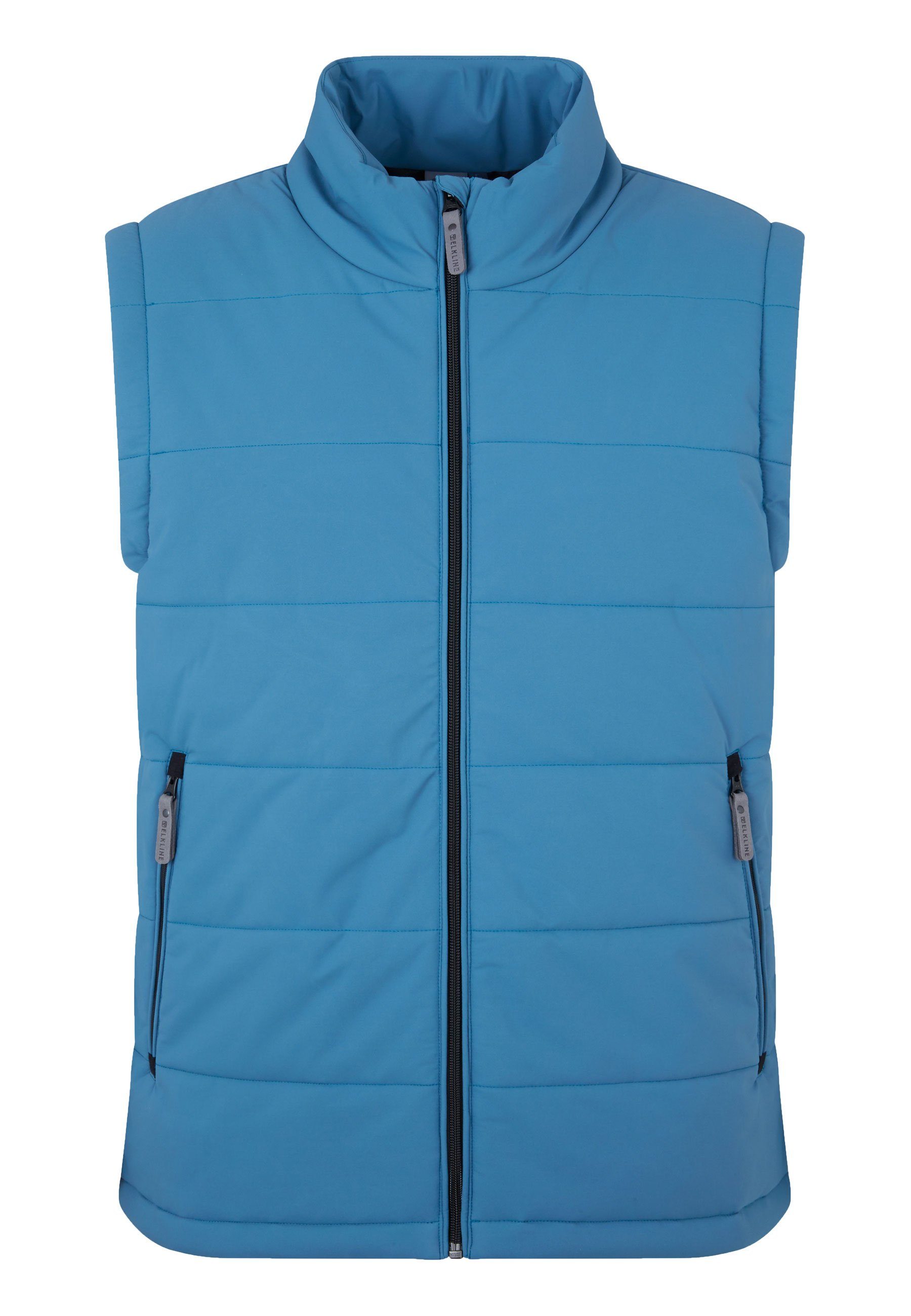 Elkline Allwetterjacke Warm UP Vegane Übergangsweste wasserabweisend blue coral