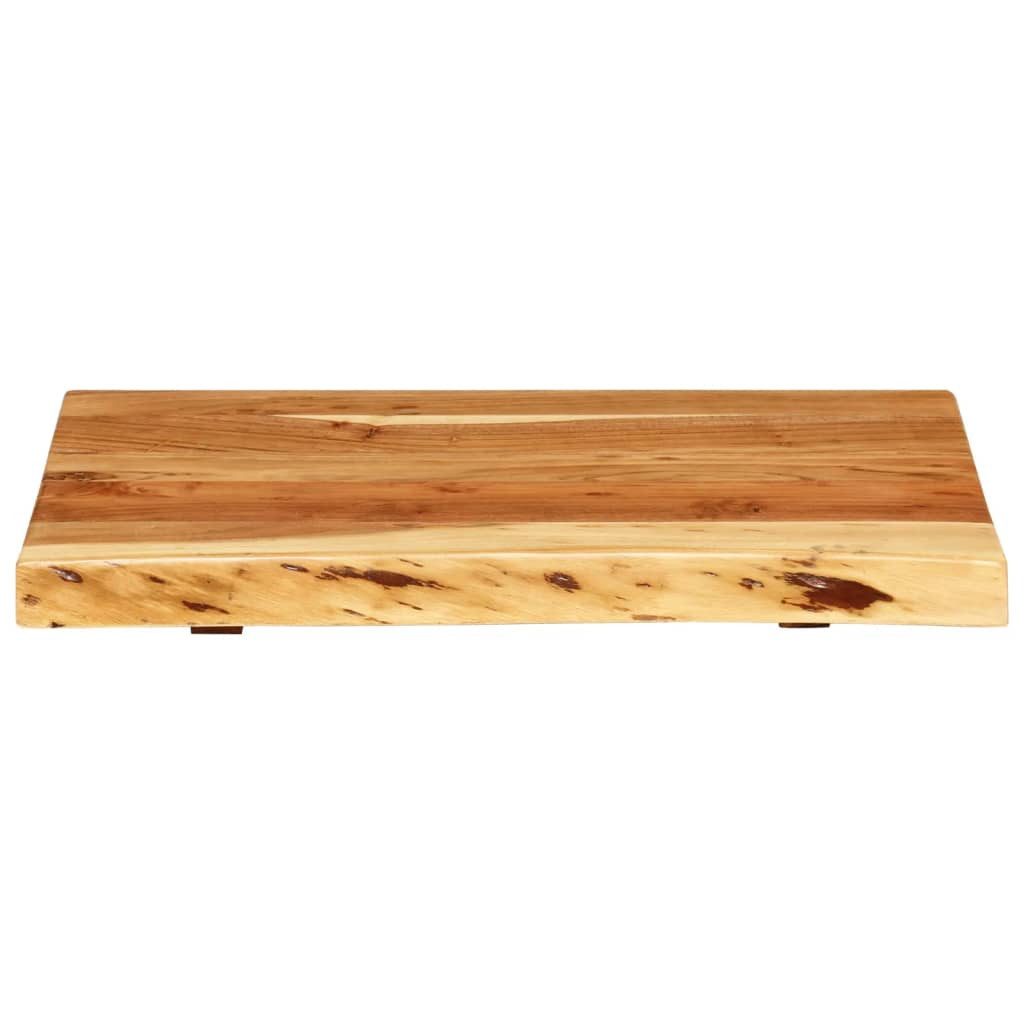 vidaXL Waschtischplatte Badezimmer-Waschtischplatte Massivholz 58x52x3,8 cm