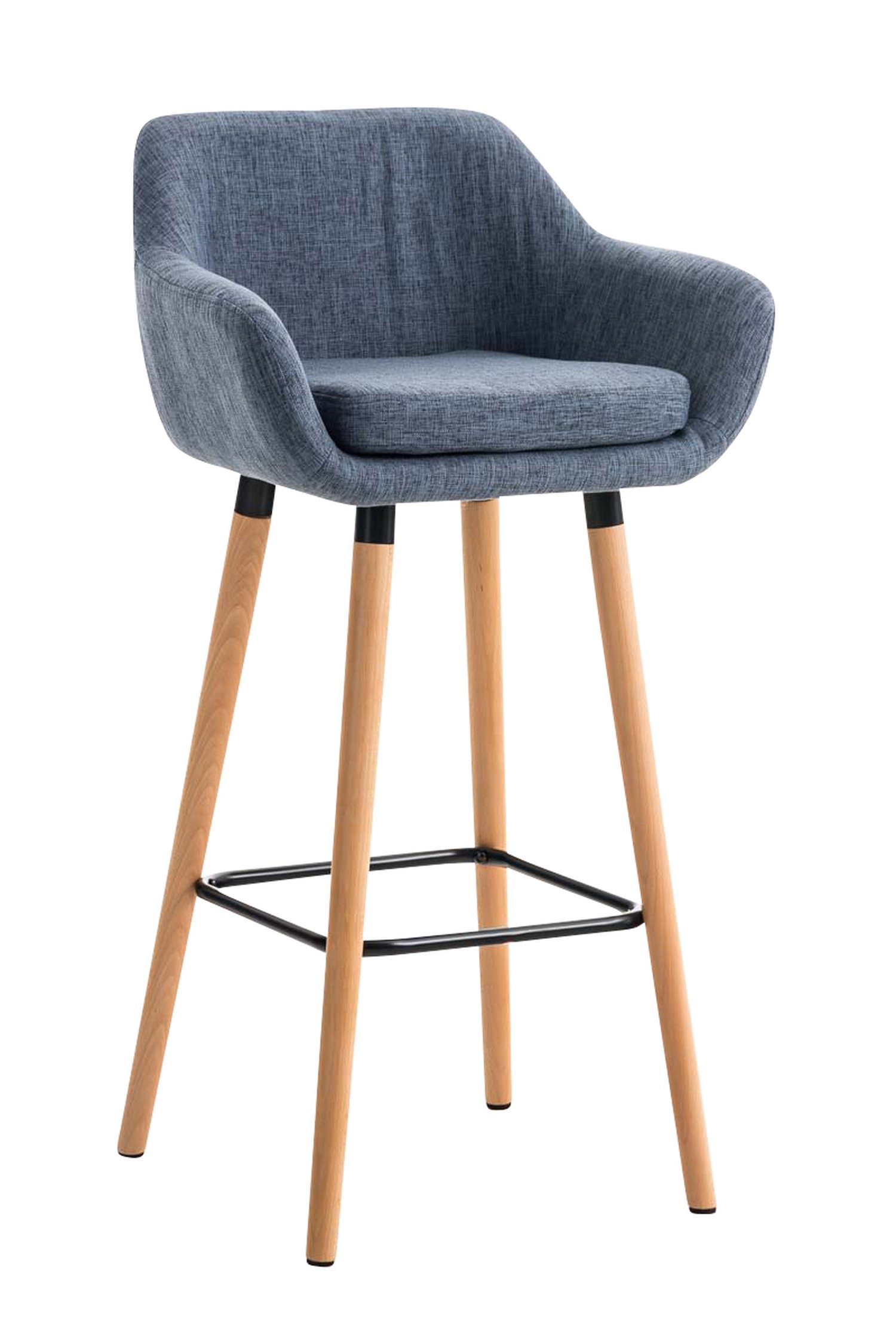Barhocker Grande mit bequemer Rückenlehne und angenehmer Fußstütze