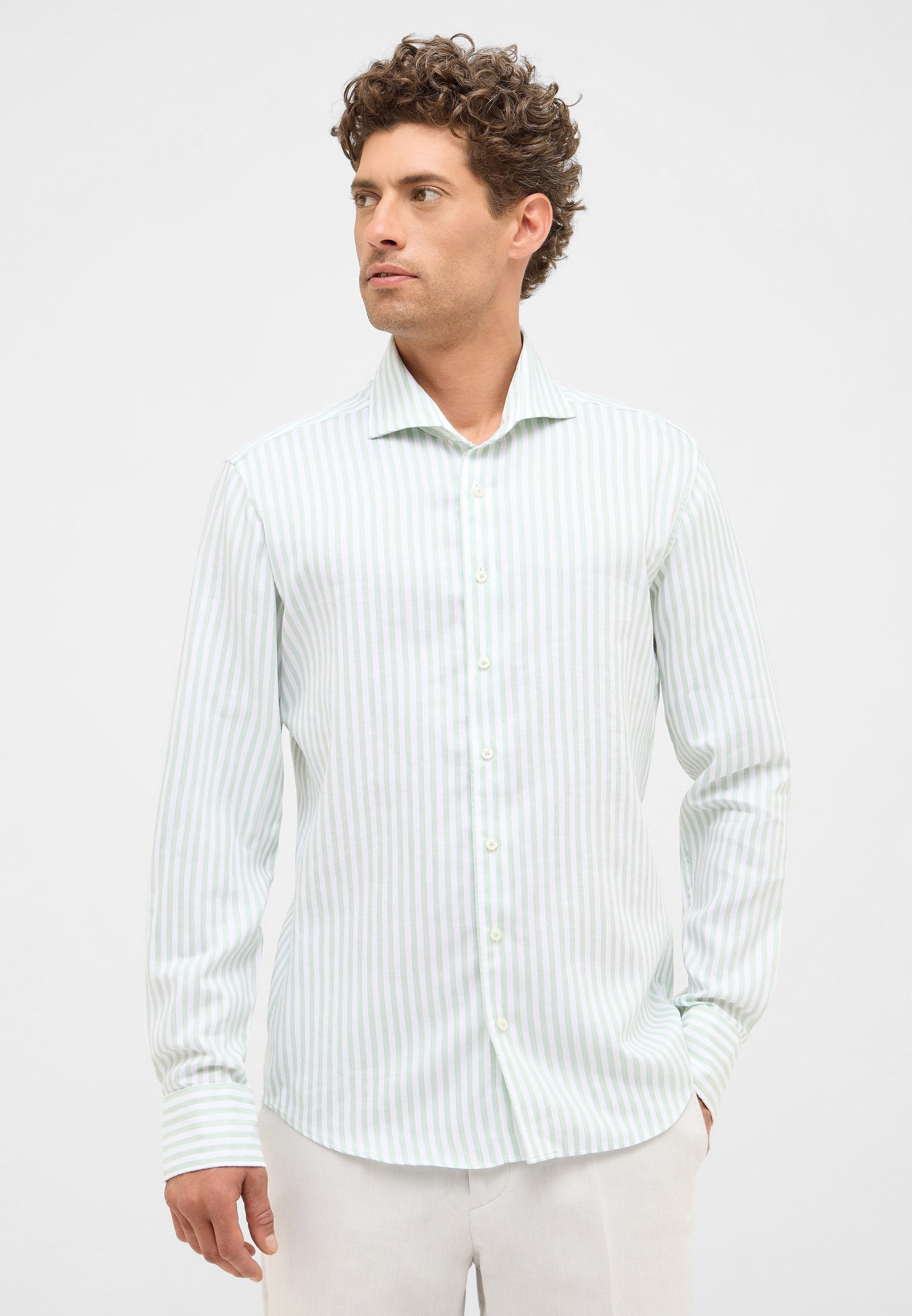 Eterna Langarmhemd SLIM FIT EASY IRON (bügelleicht)