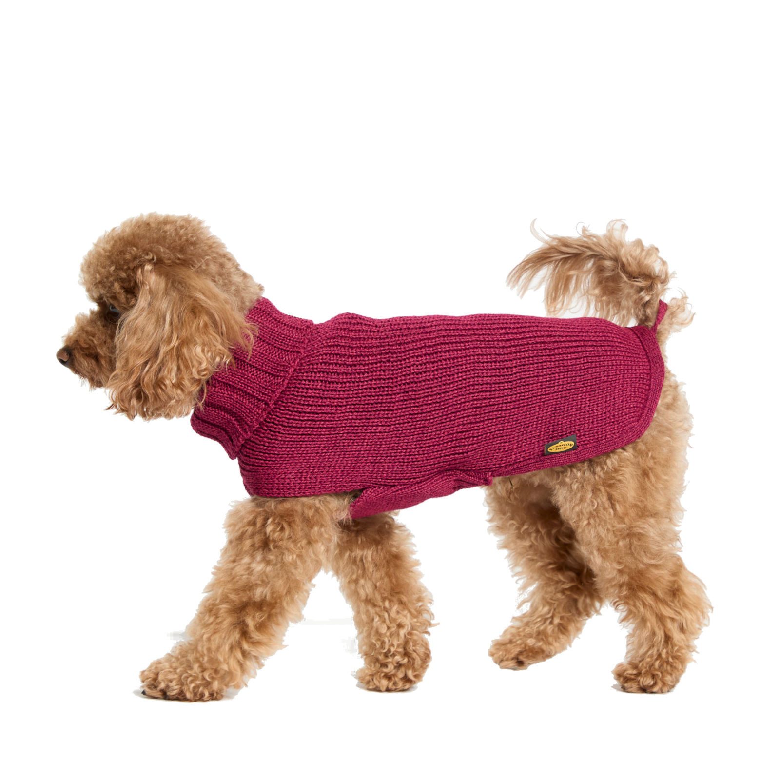 Fashion Dog Hundepullover Strickpullover für Hunde, rubinrot