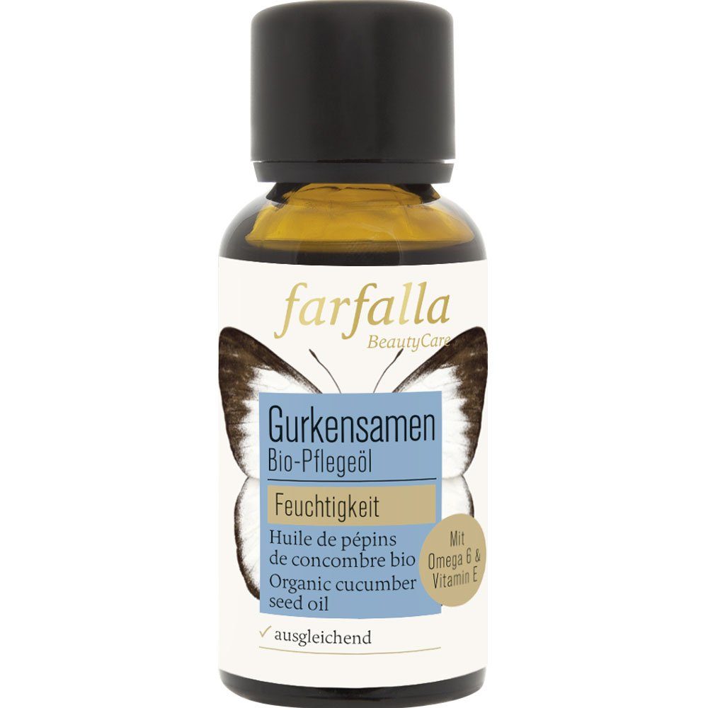 Farfalla Essentials AG Gesichtsöl Gurkensamen Bio-Pflegeöl Feuchtigkeit, 30 ml