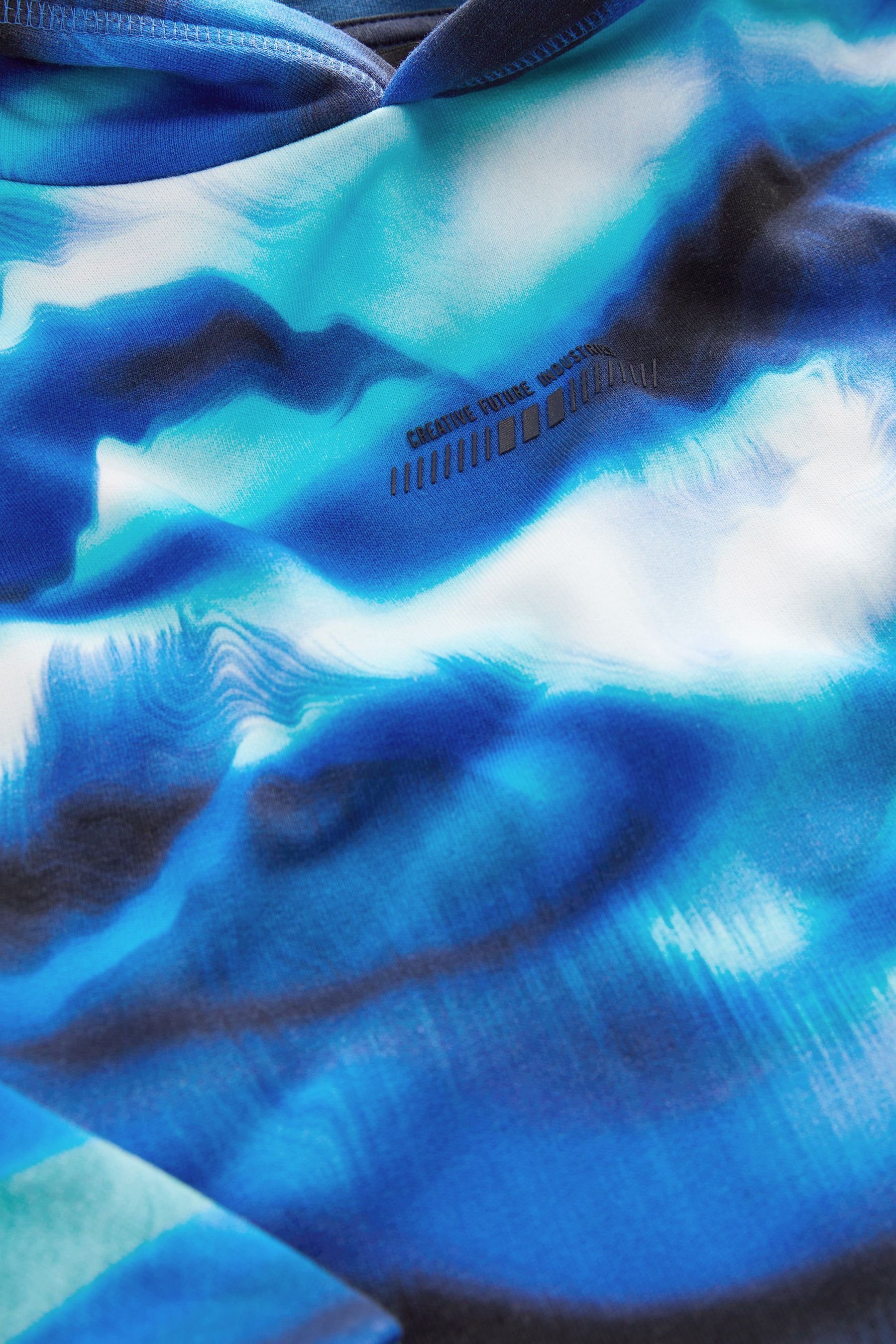 Digitaldruck (1-tlg) Blue mit Kapuzensweatshirt Next Kapuzensweatshirt