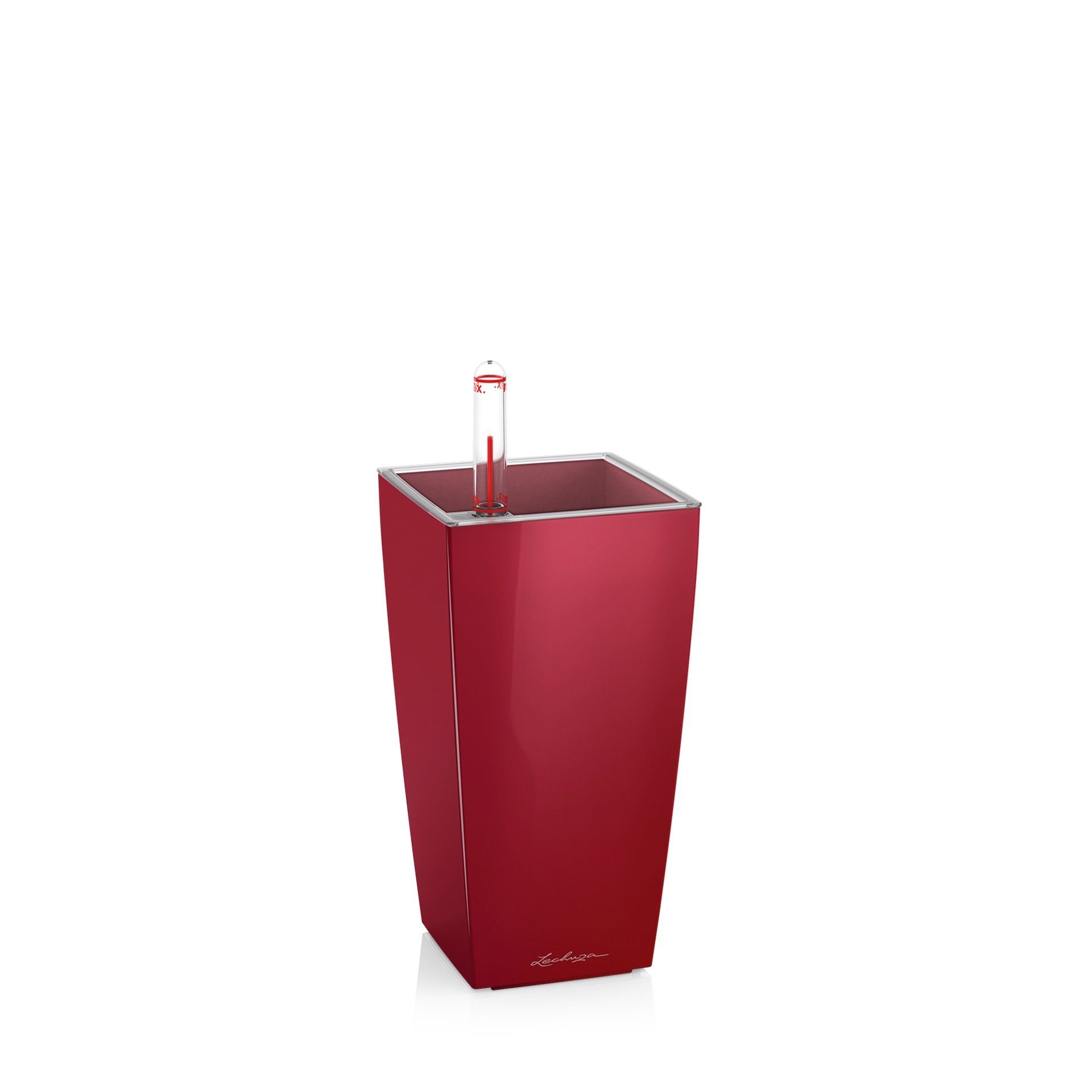 Lechuza® Плантатор Lechuza Pflanztopf Mini-Cubi scarlet rot hochglanz