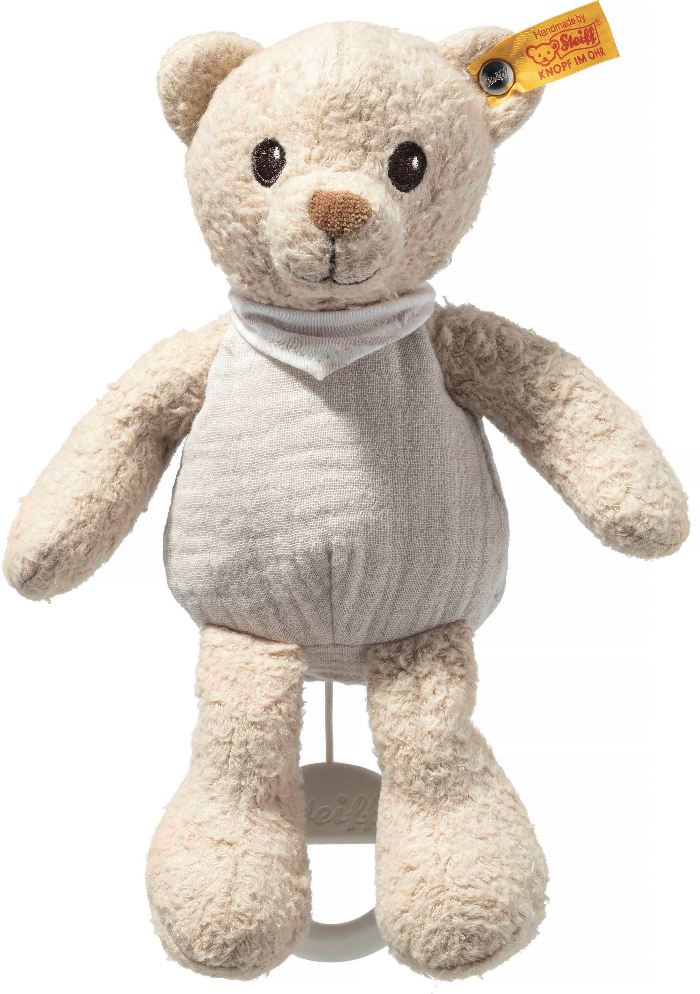 Steiff Spieluhr Noah Teddybär, GOTS with organic materials, zertifiziert durch BCS 35014