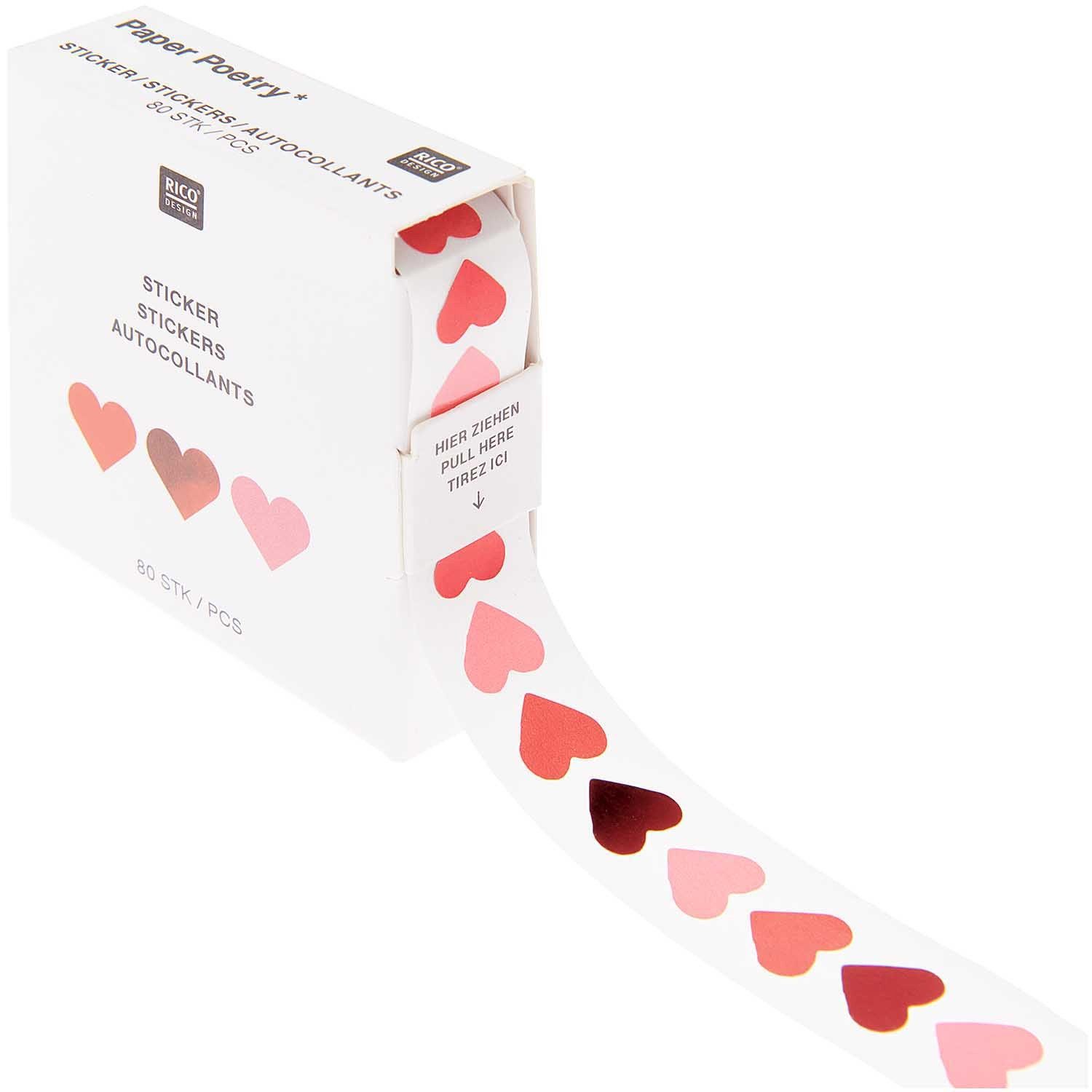 Rico Design Sticker Stickerrolle, (80-tlg), 80 Stück