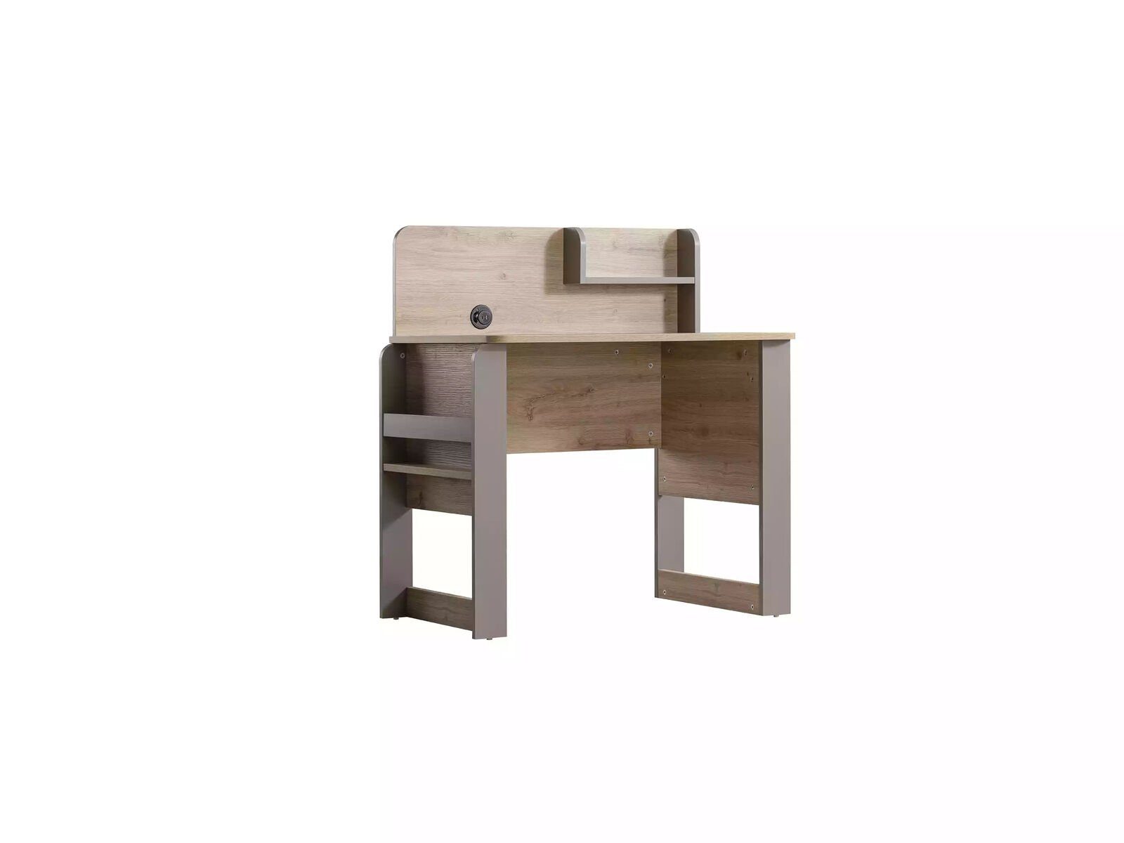 JVmoebel Schreibtisch Modern Schreibtisch Holz Regal Braun Kinderzimmer Arbeitstisch (2-St., Schreibtisch + Regal), Made in Europe