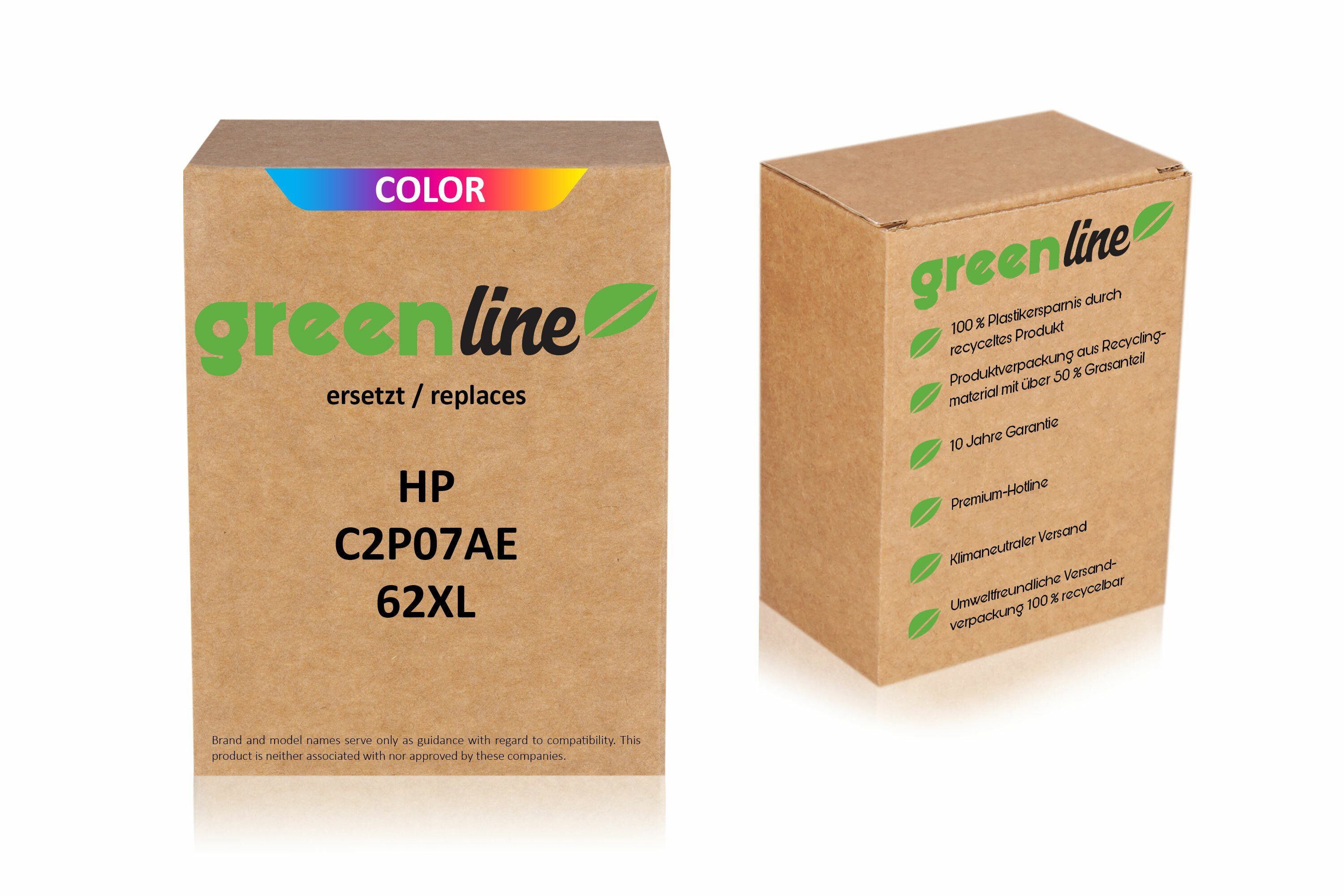 Inkadoo Inkadoo greenline ersetzt 62XL HP / Tintenpatrone C2P07AE