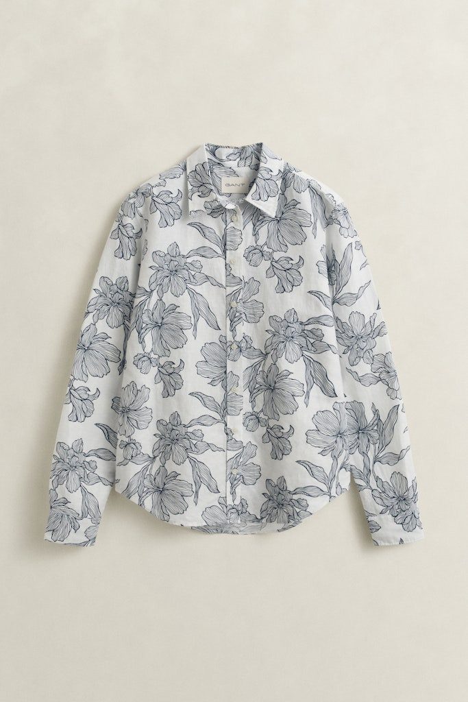 Gant Blusenshirt REG FLORAL PRINT LINEN SHIRT