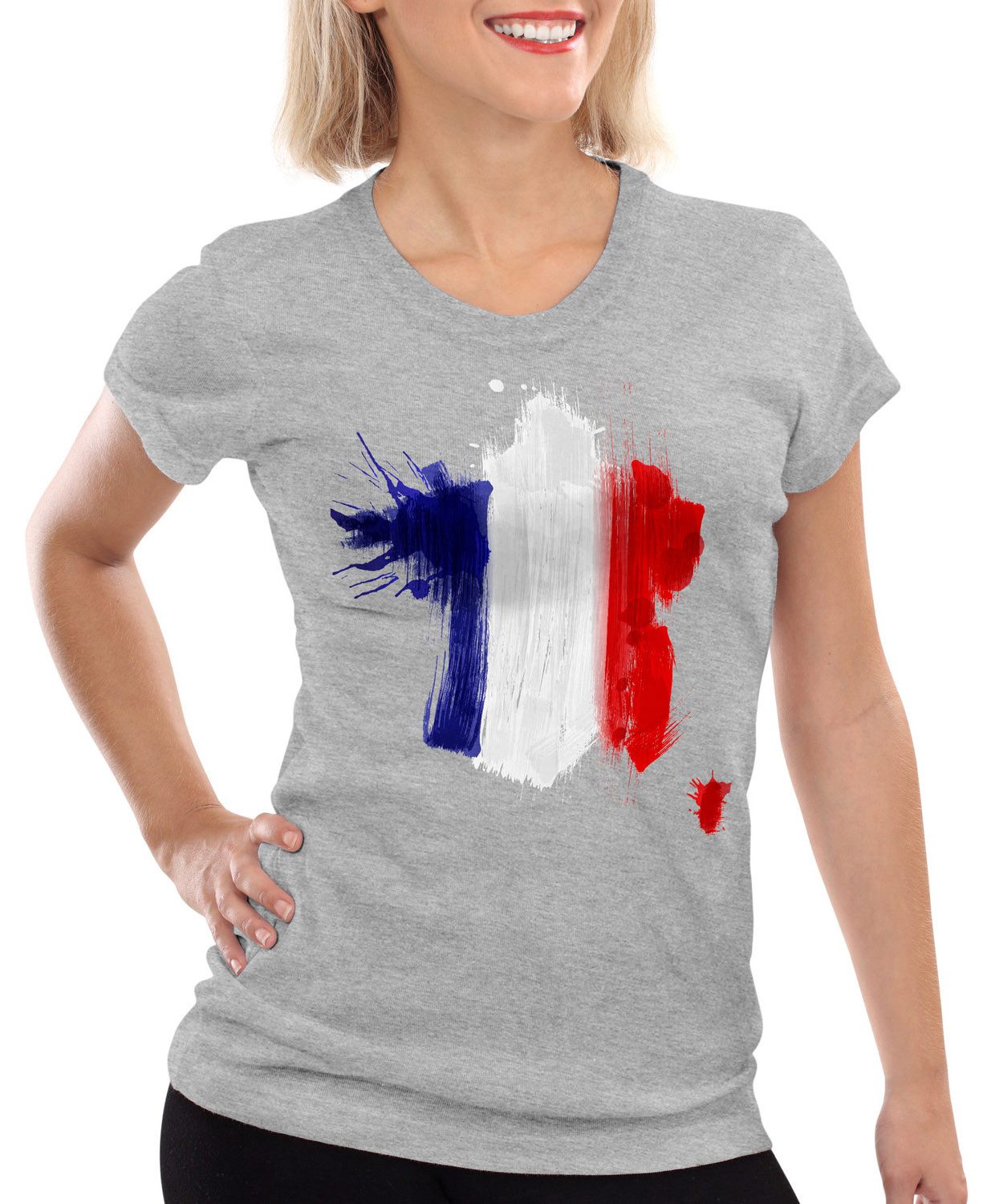 style3 T-Shirt Flagge Frankreich Fußball Sport günstig online kaufen
