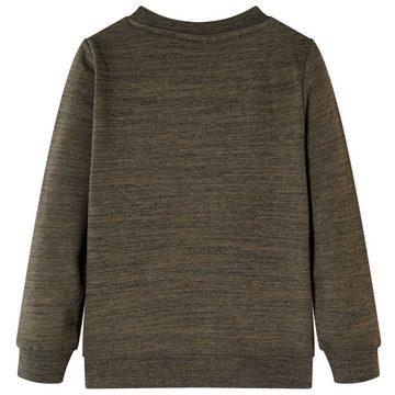 vidaXL Sweatshirt Kinder-Sweatshirt Dunkelkhaki Melange 140