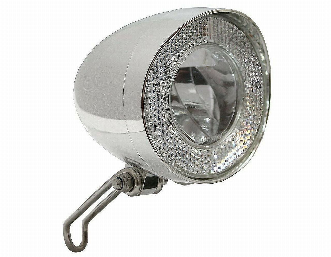 MARWI Fahrradbeleuchtung LED Scheinwerfer Marwi Klassik LED 40 Lux Schalter verchromt