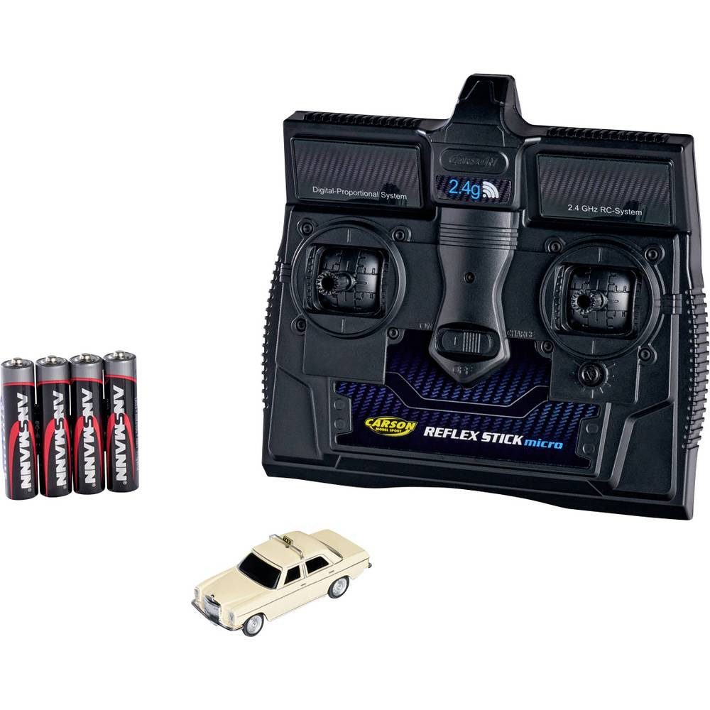 CARSON RC-Auto 1:87 RC Modellauto Elektro Straßenmodell Heckantrieb (2WD) inkl. Akku, inkl. Akku, Ladegerät und Senderbatterien