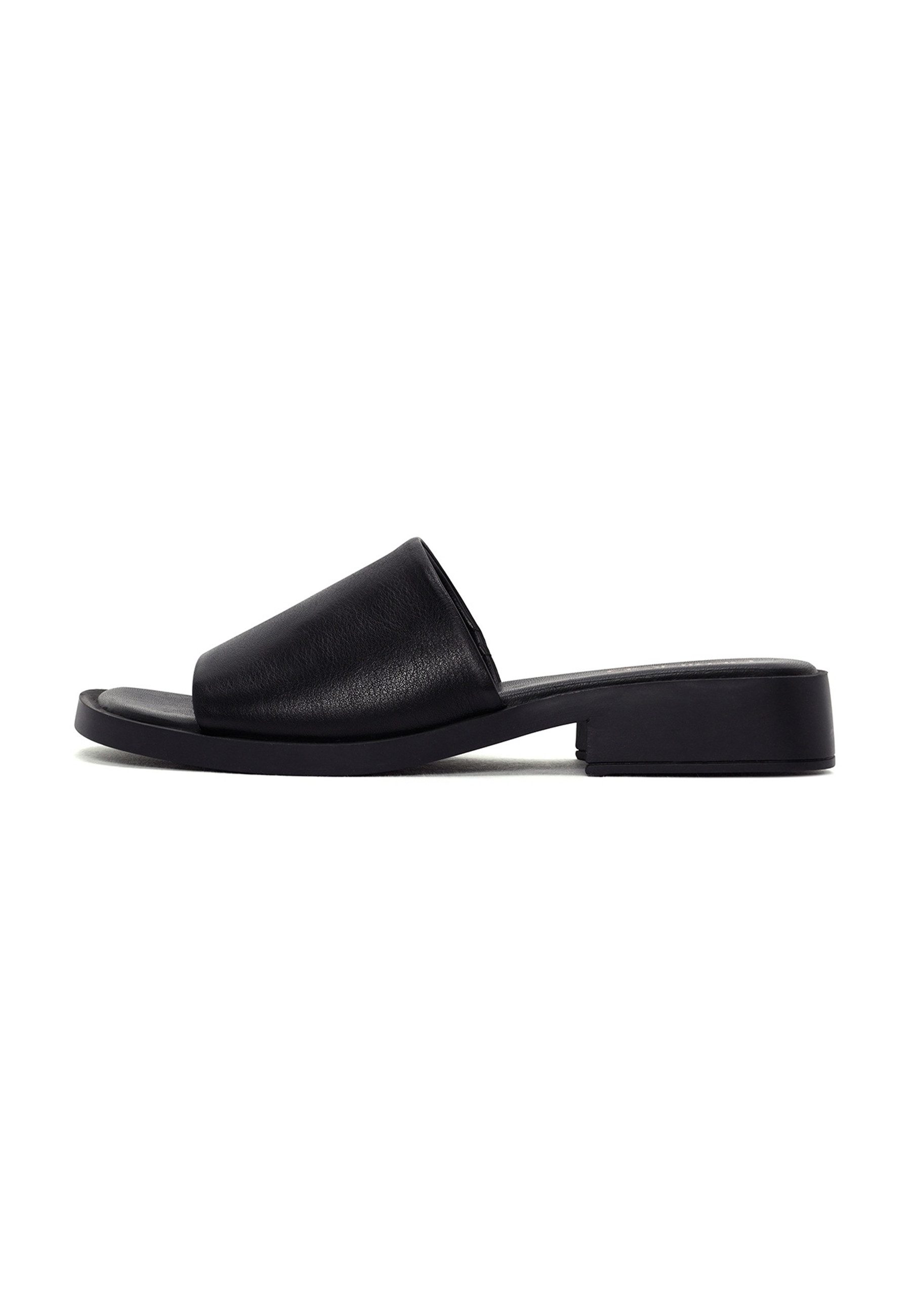 Derimod Pantoletten aus Leder Mules Echtleder, Lederfutter, TPU-Sohle, Slip-on-Stil, Offene Zehenpartie