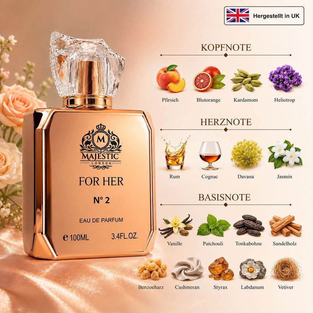 Fine Perfumery London Eau de Parfum Majestic London for Her No 2 Eau de Parfum 100 ml