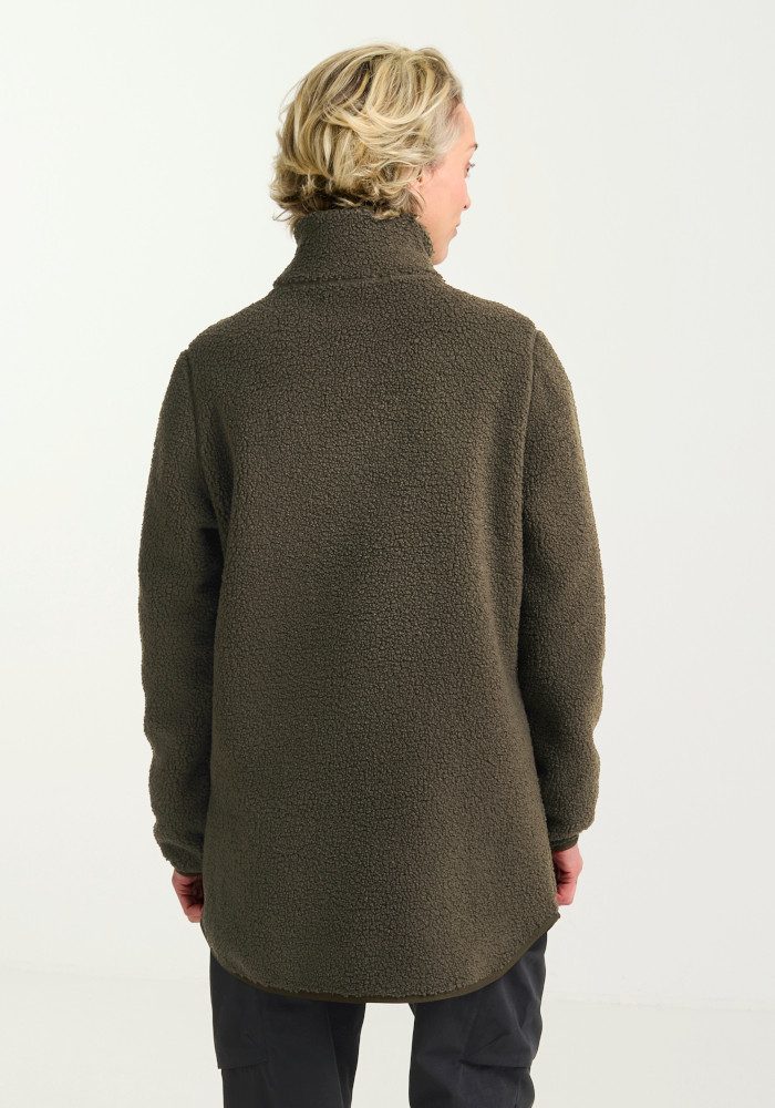 Jack Wolfskin Funktionsmantel HIGH CURL COAT W für Wandern und Trekking, sportlicher Stil, aus Polyester, winddicht
