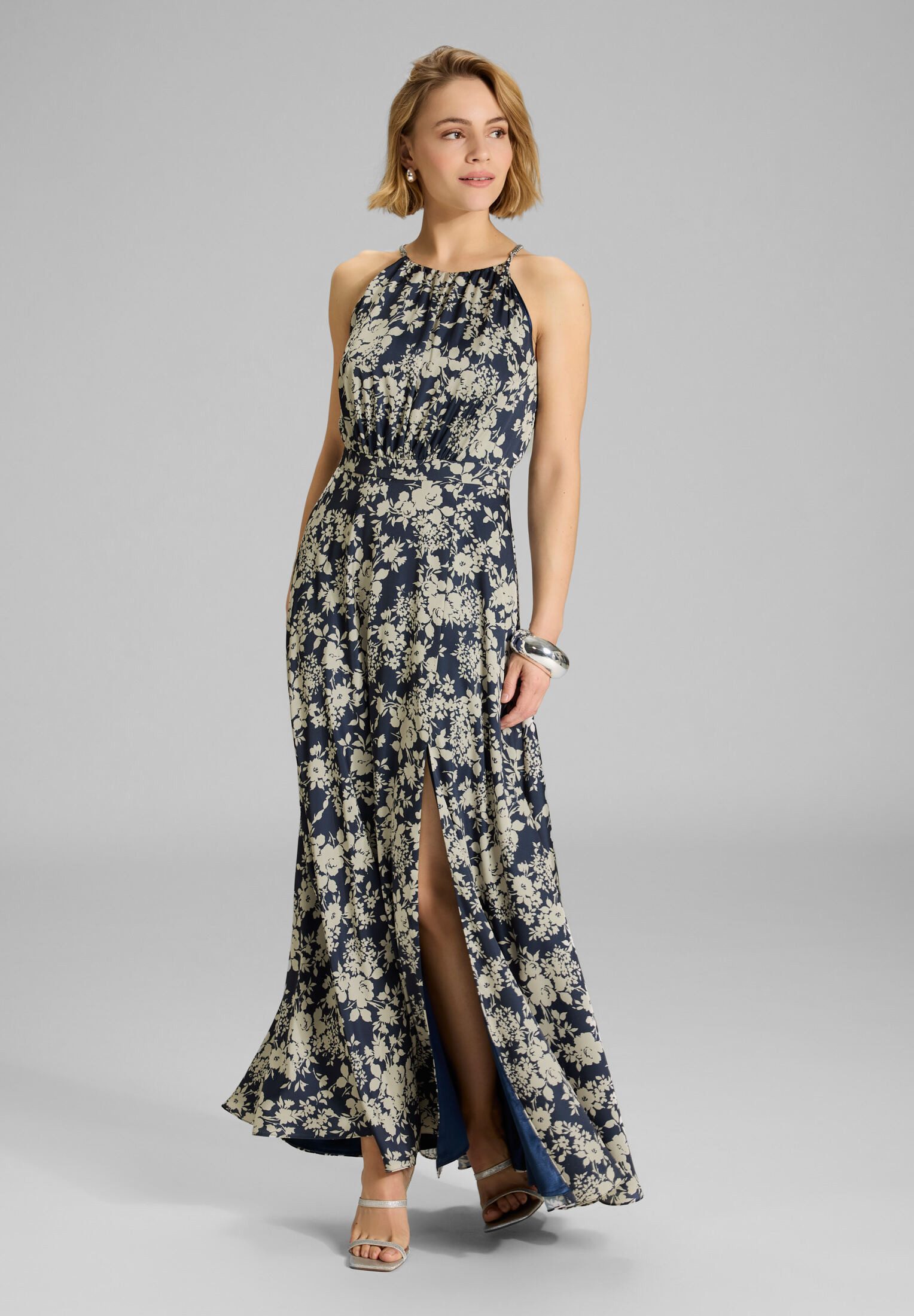 SWING Abendkleid Taillierter Schnitt mit fließendem Rockteil