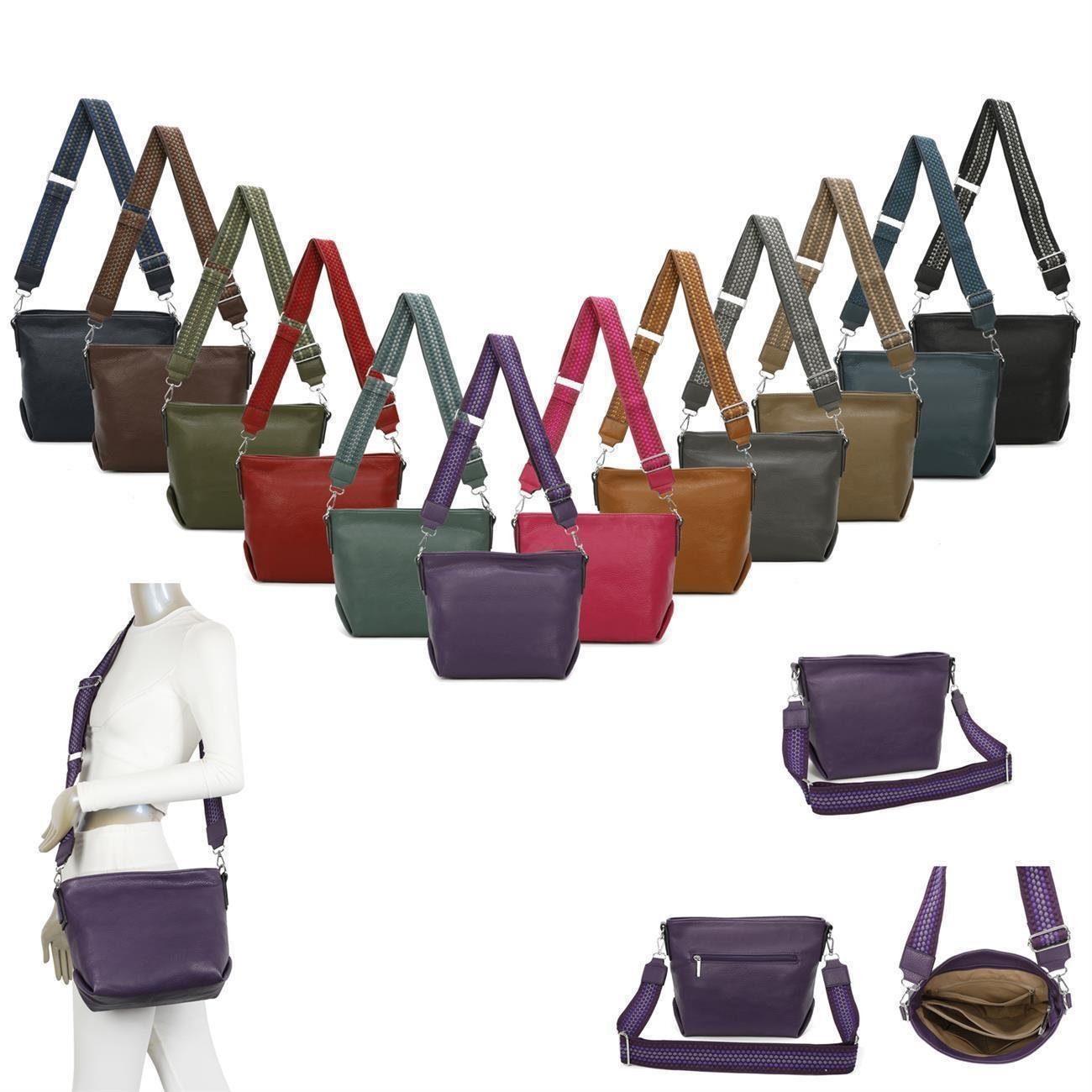 ITALYSHOP24 Schultertasche Damen Tasche Shopper CrossBody günstig online kaufen