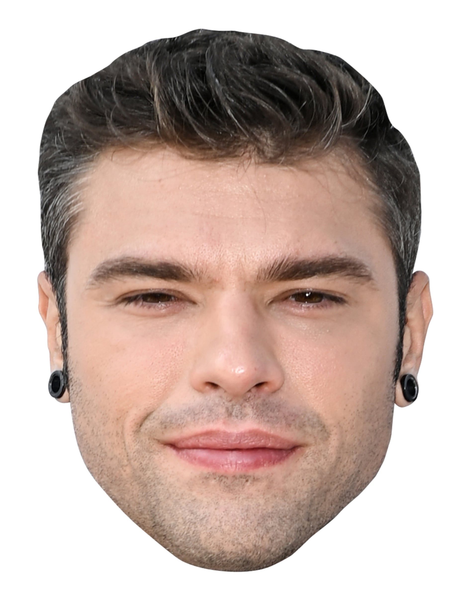 Kostüm Pappmaske Fedez Maske aus Karton für Erwachsene