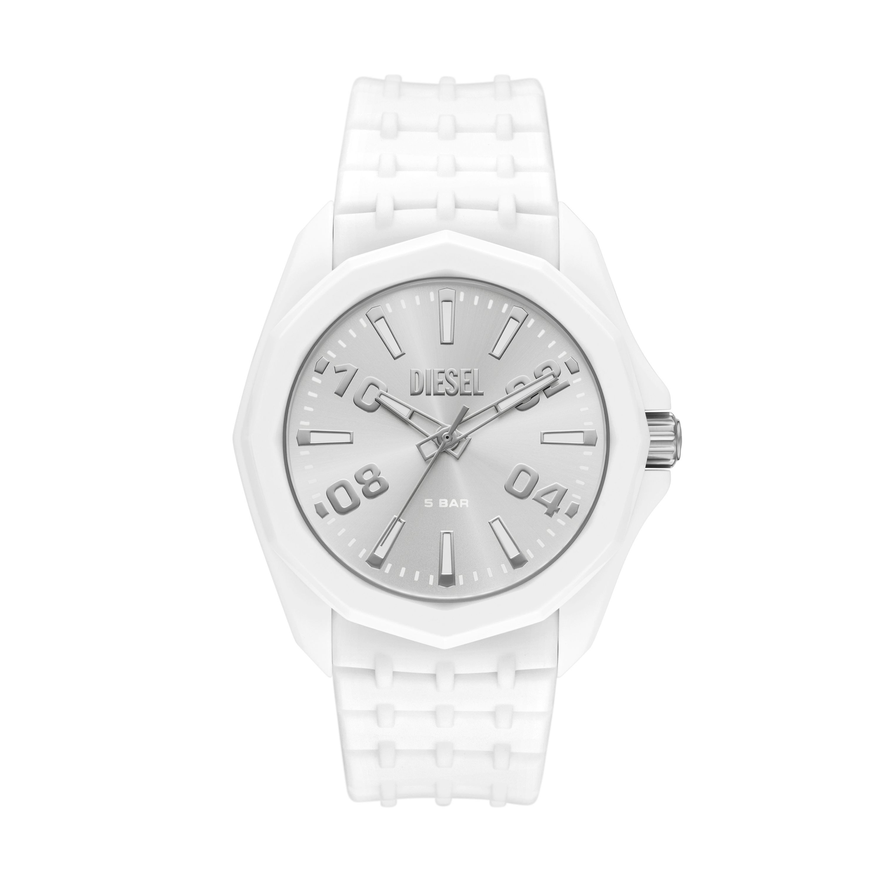 Diesel Quarzuhr Stinger 3-Hand DZ2244, Armbanduhr, Silikonarmband, analog