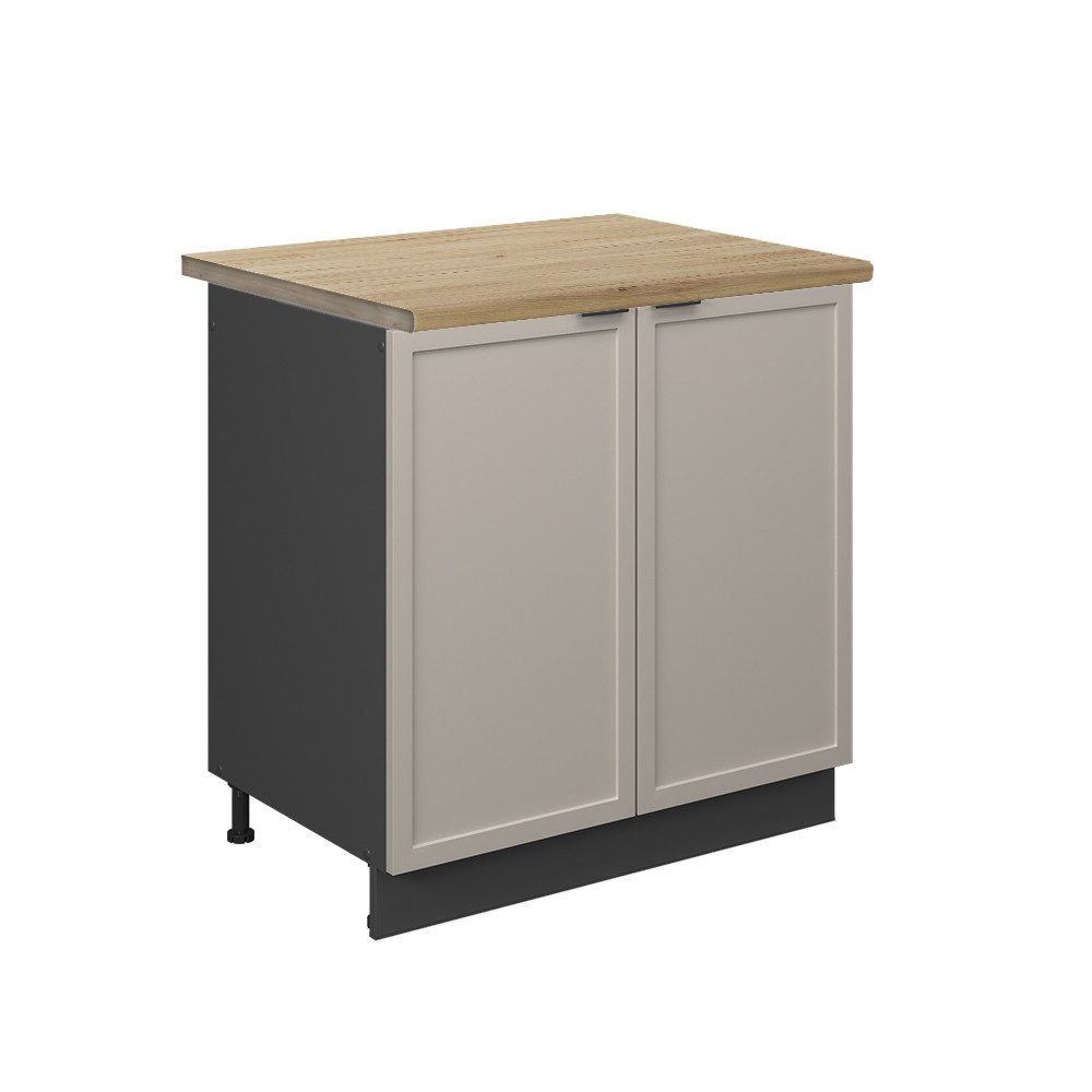 Vicco Spülenunterschrank Fame-Line, GrauBeige/Anthrazit, 80 cm, günstig online kaufen