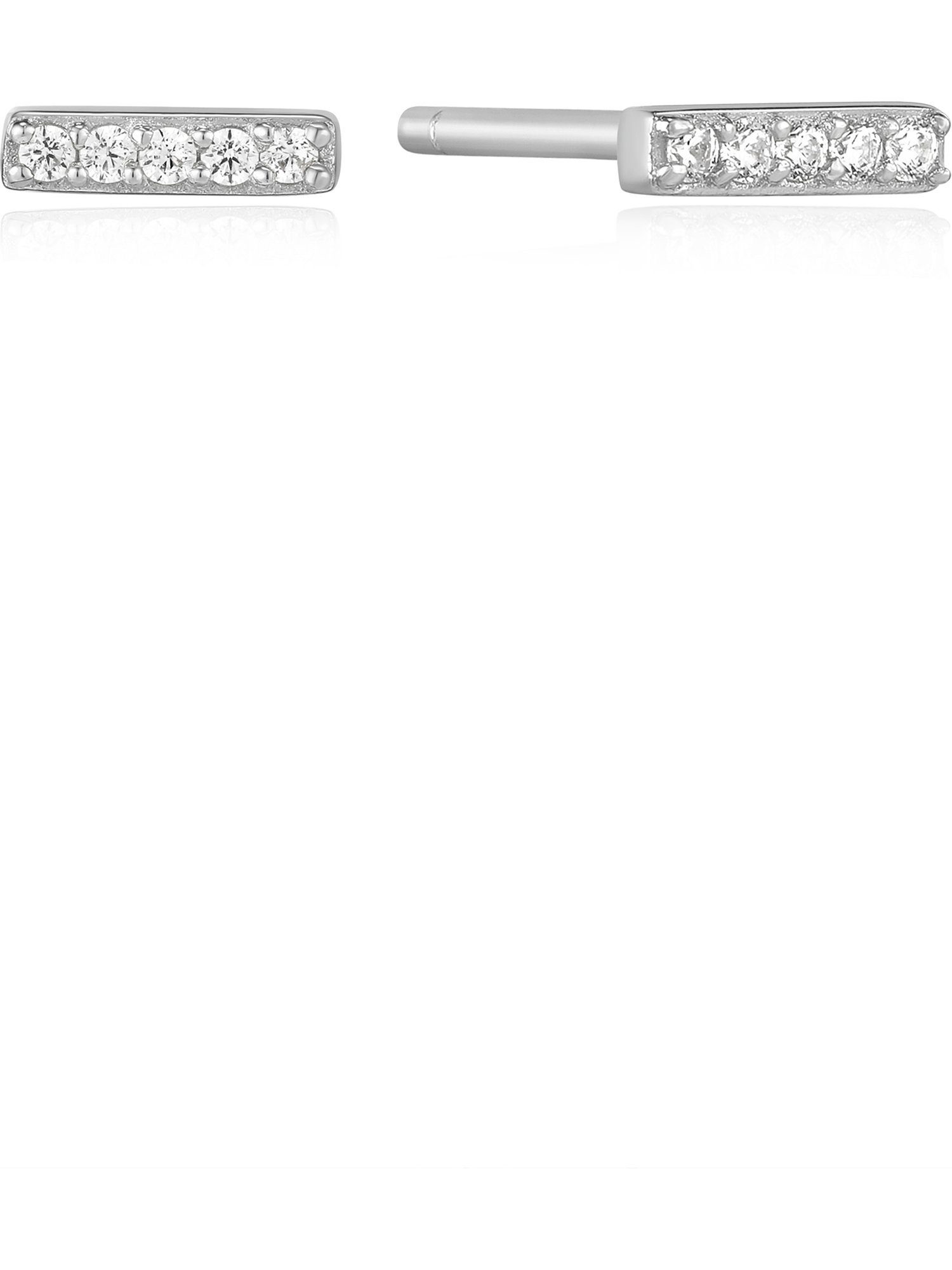 Ania Haie Paar Серьги-гвоздики Ania Haie Damen-Ohrstecker 925er Silber Zirkonia, Glam Rock